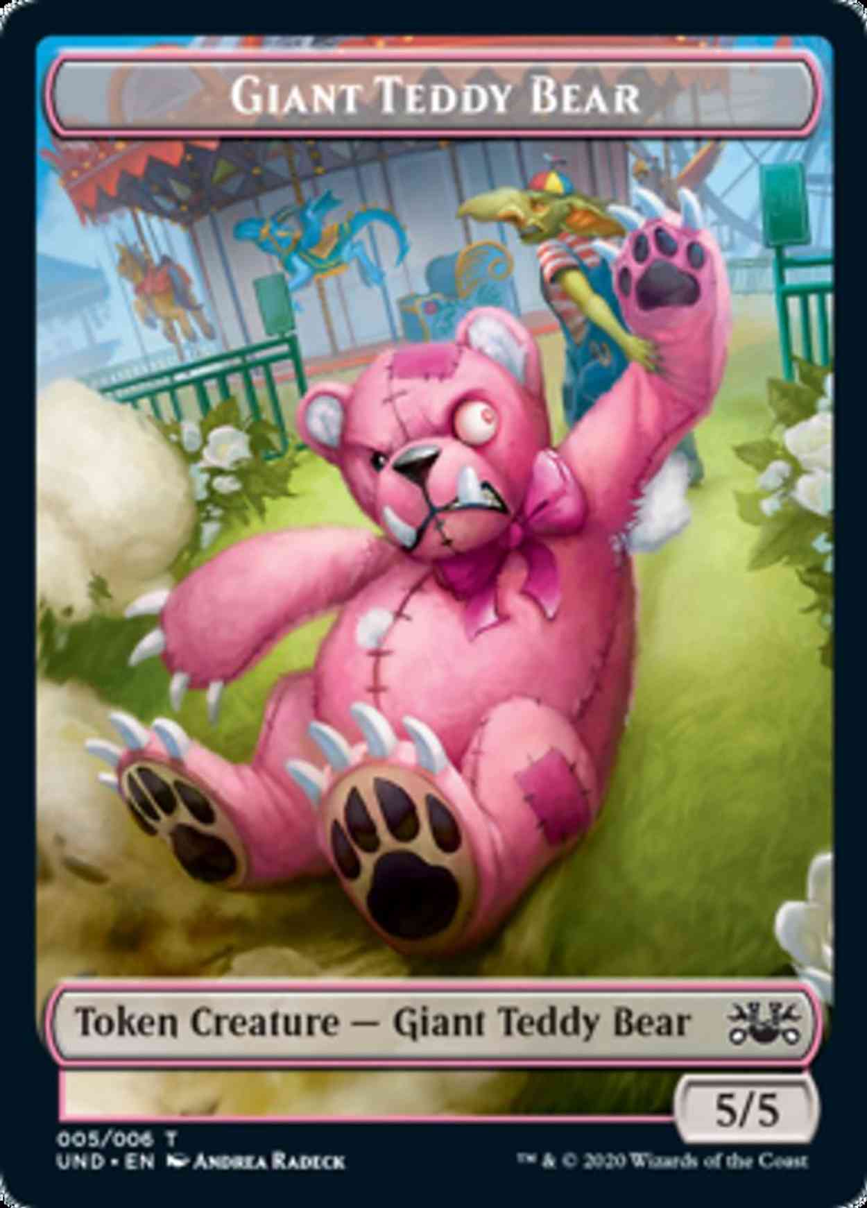 Giant Teddy Bear // Acorn Stash Double-sided Token magic card front