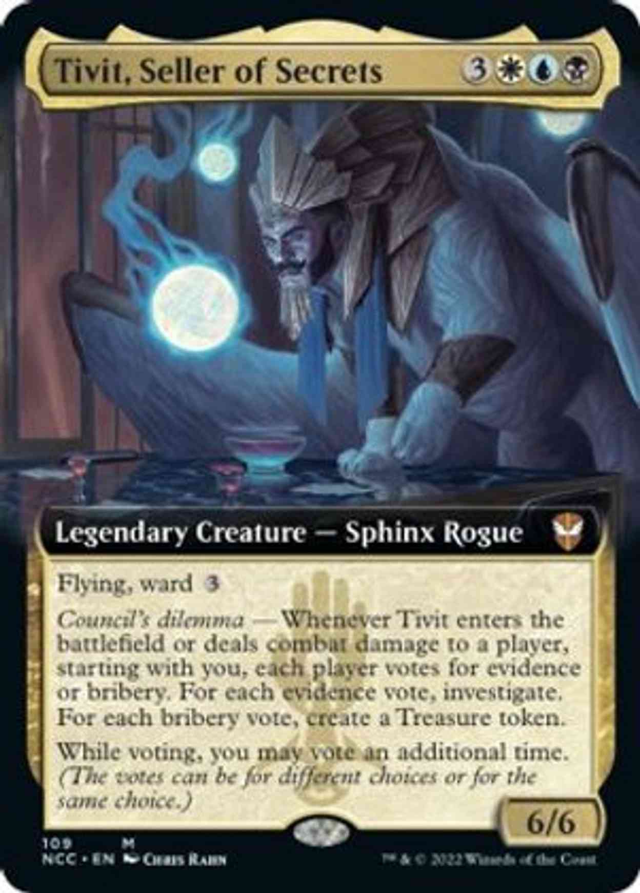 Tivit, Seller of Secrets (Extended Art) magic card front
