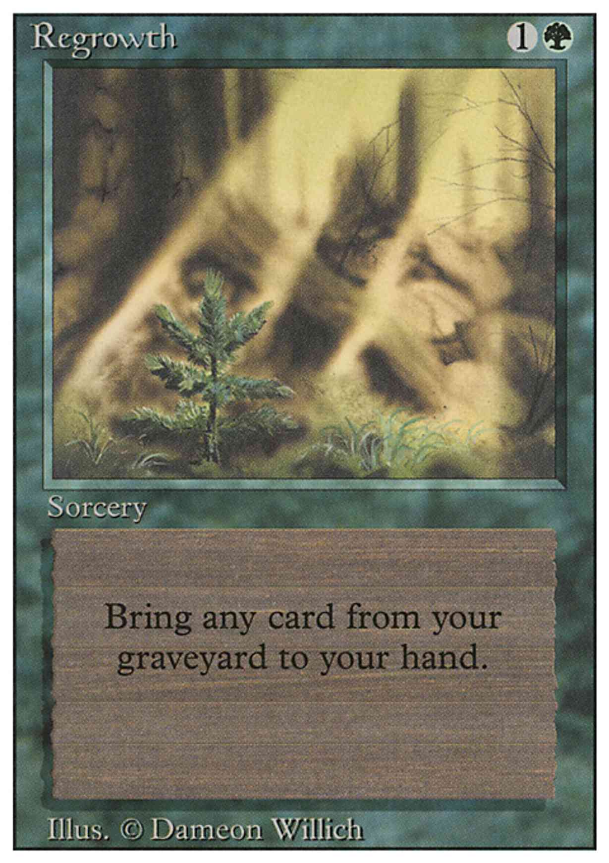 Regrowth magic card front