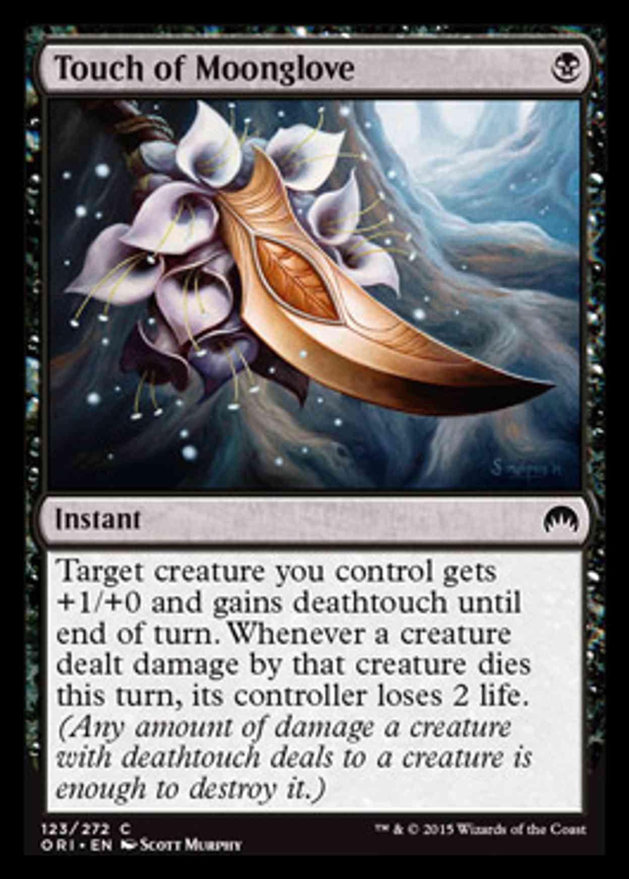 Touch of Moonglove magic card front