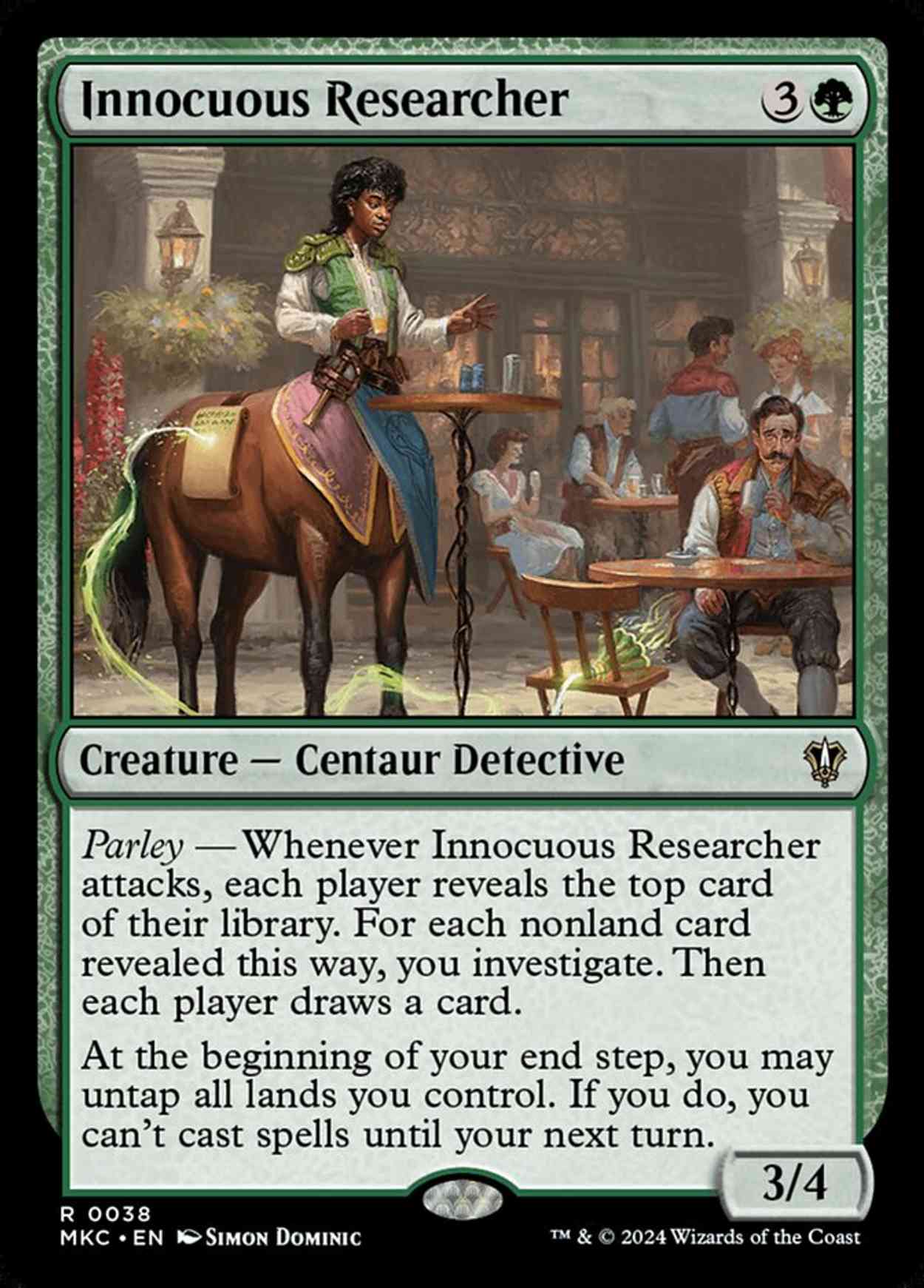 Innocuous Researcher magic card front