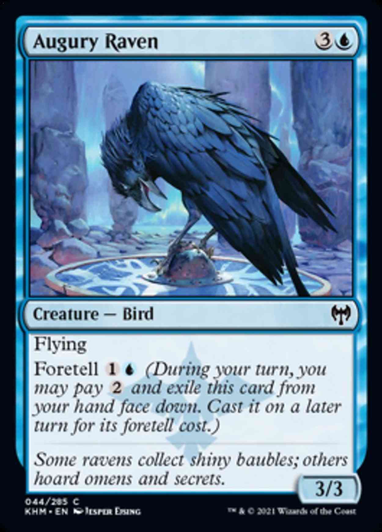Augury Raven magic card front