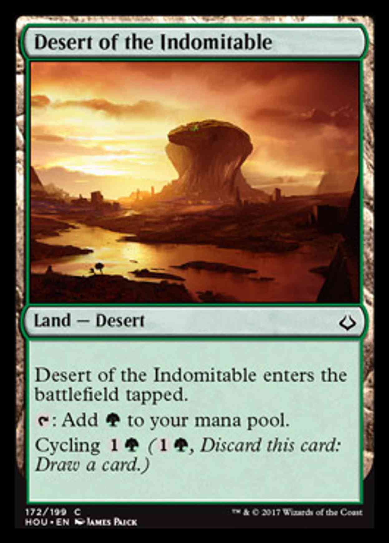 Desert of the Indomitable magic card front