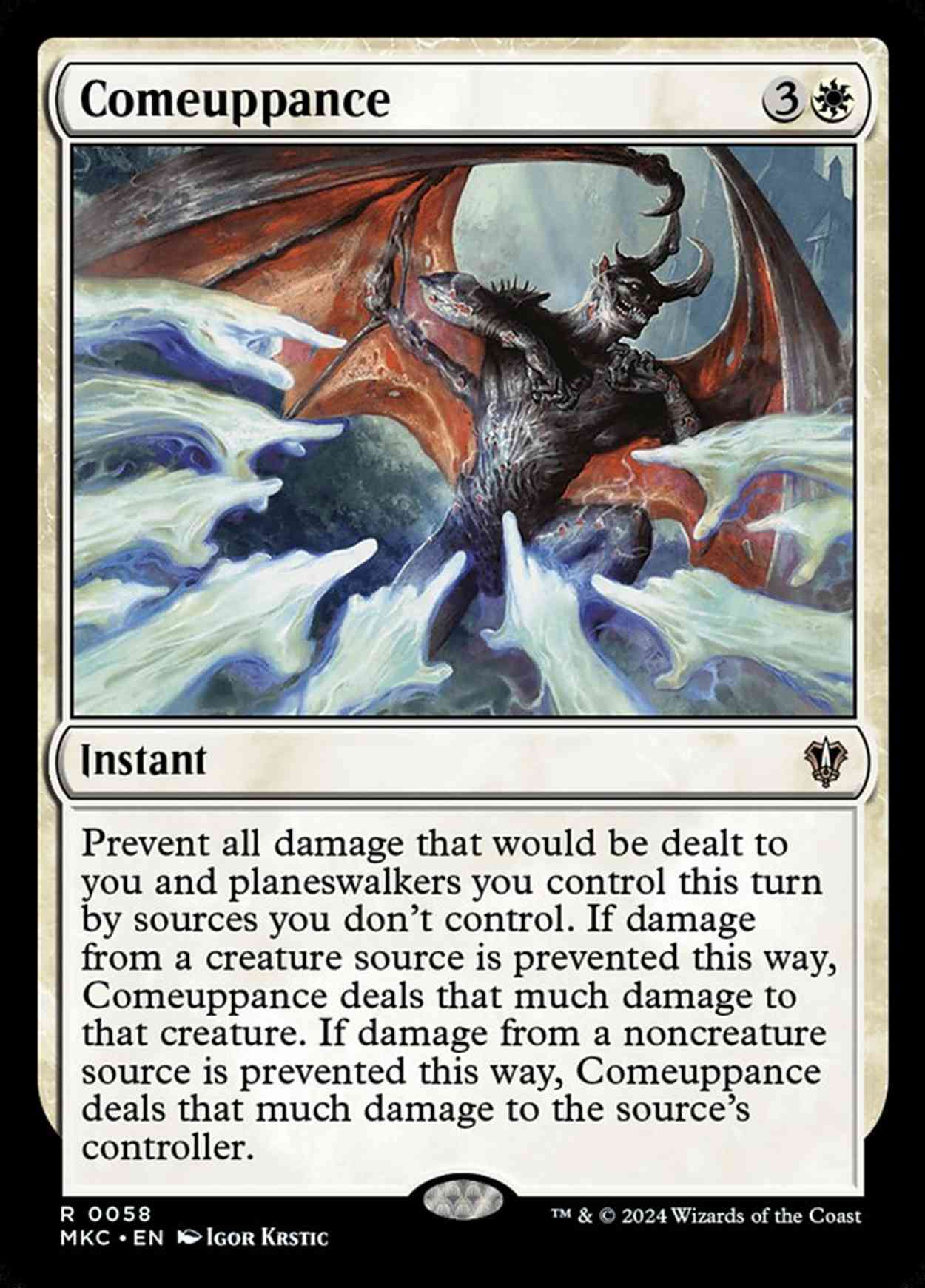 Comeuppance magic card front