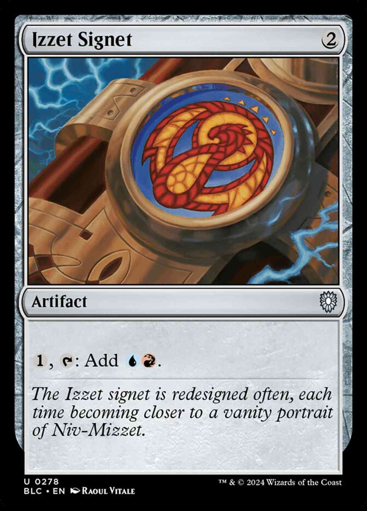 Izzet Signet magic card front