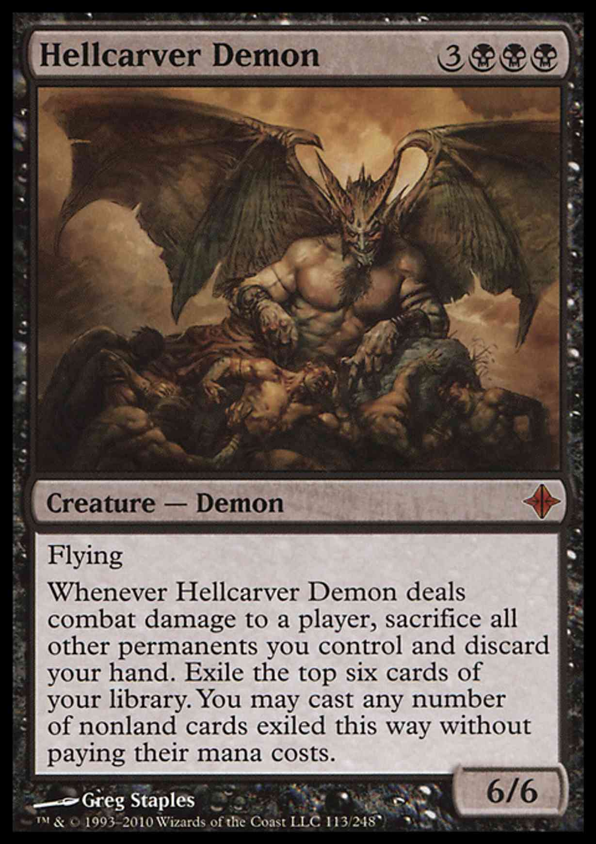 Hellcarver Demon magic card front