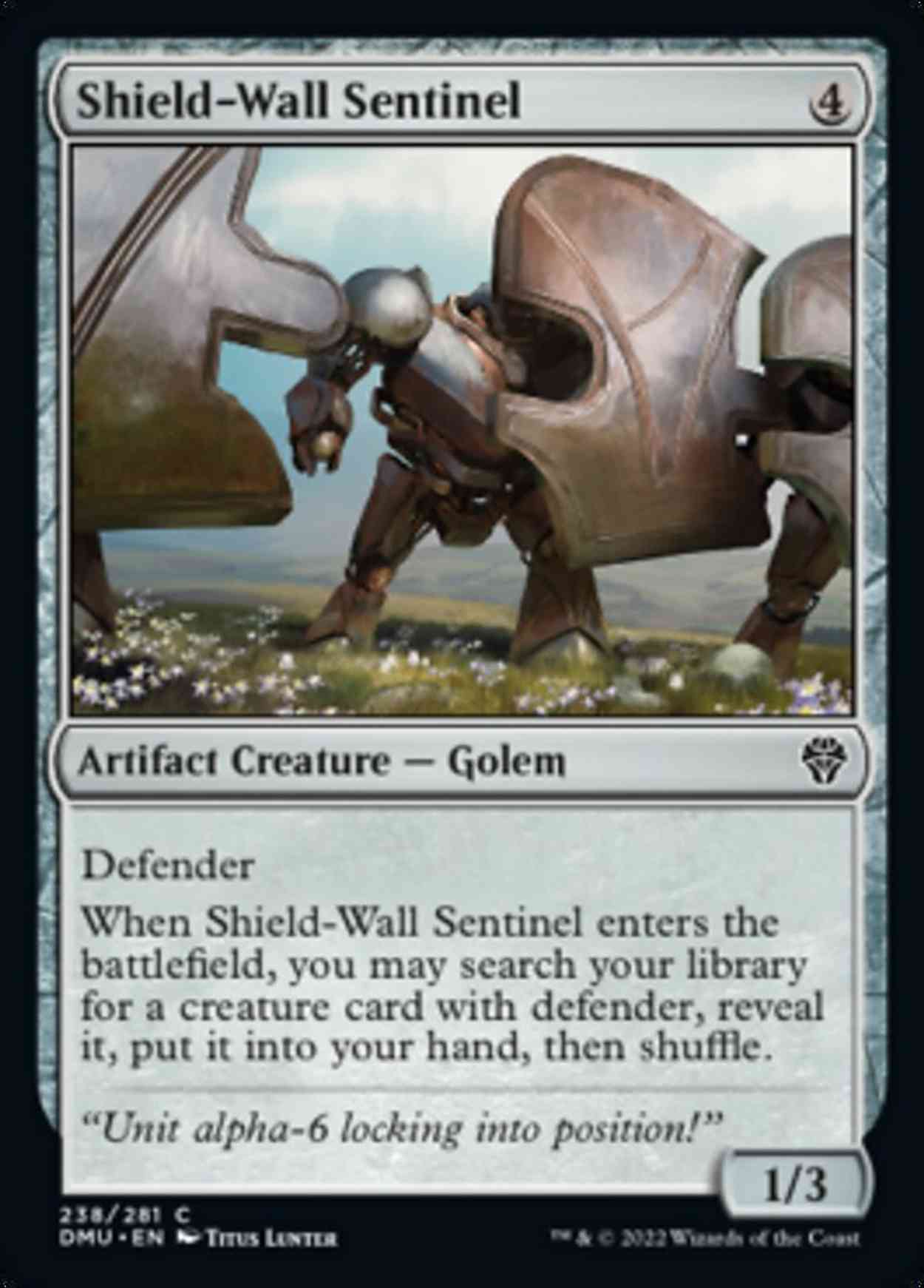 Shield-Wall Sentinel magic card front