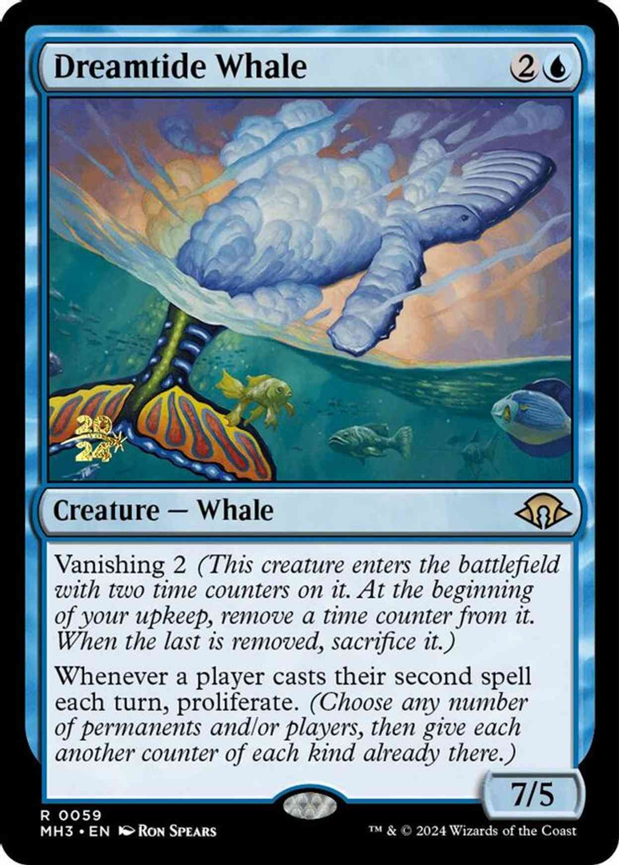 Dreamtide Whale magic card front