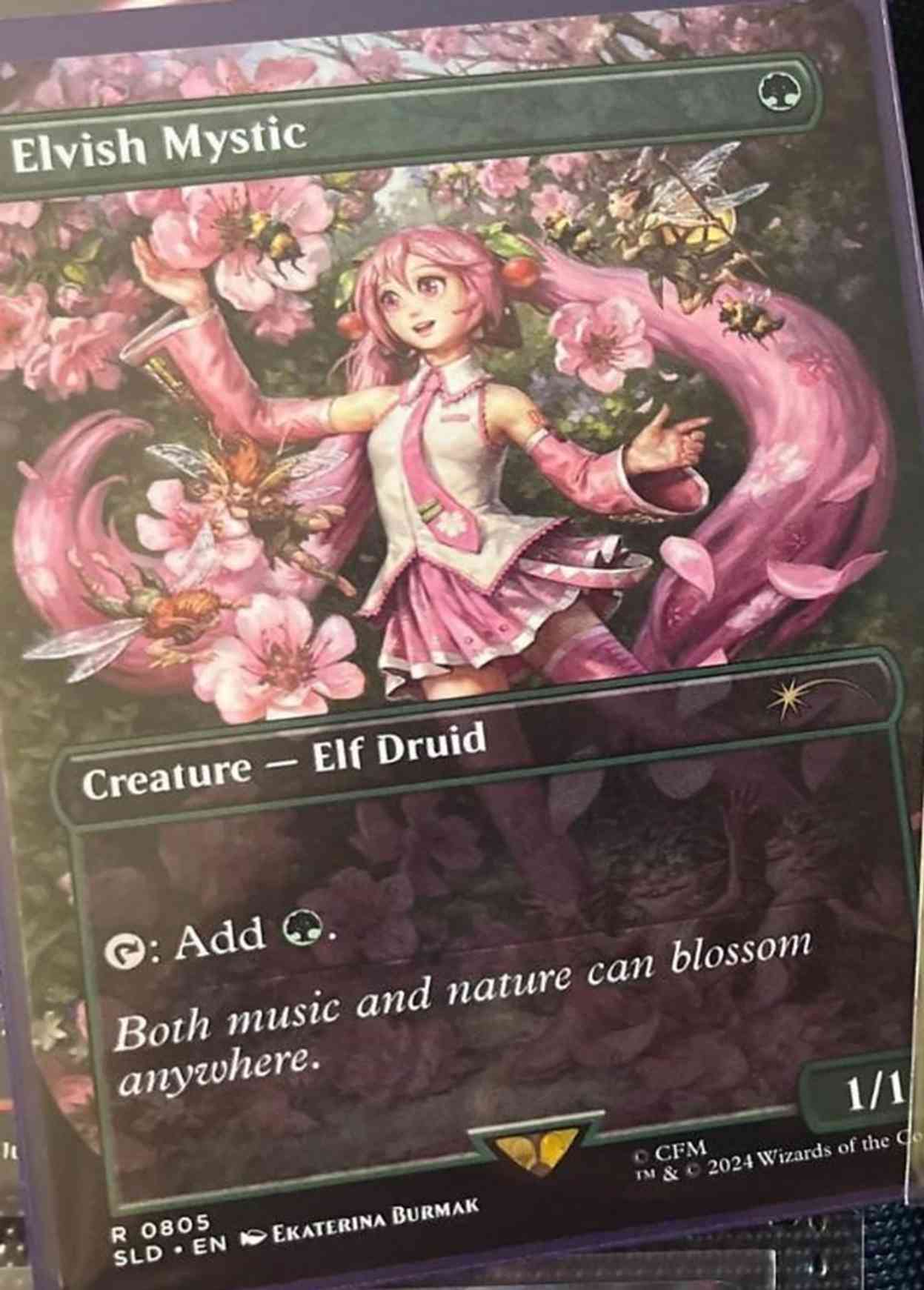 Elvish Mystic (Extended Art) magic card front