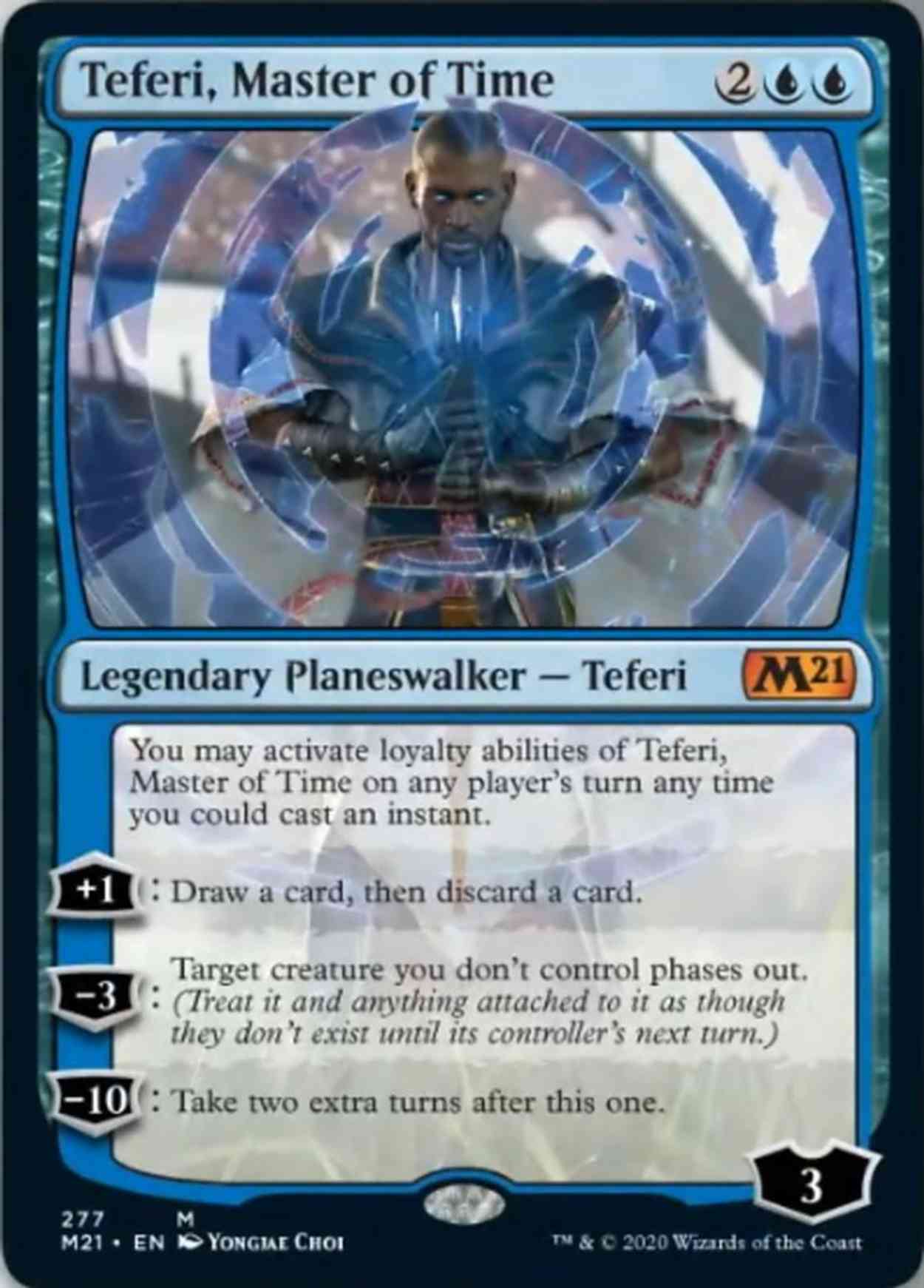 Teferi, Master of Time (277) Price from mtg Core Set 2021