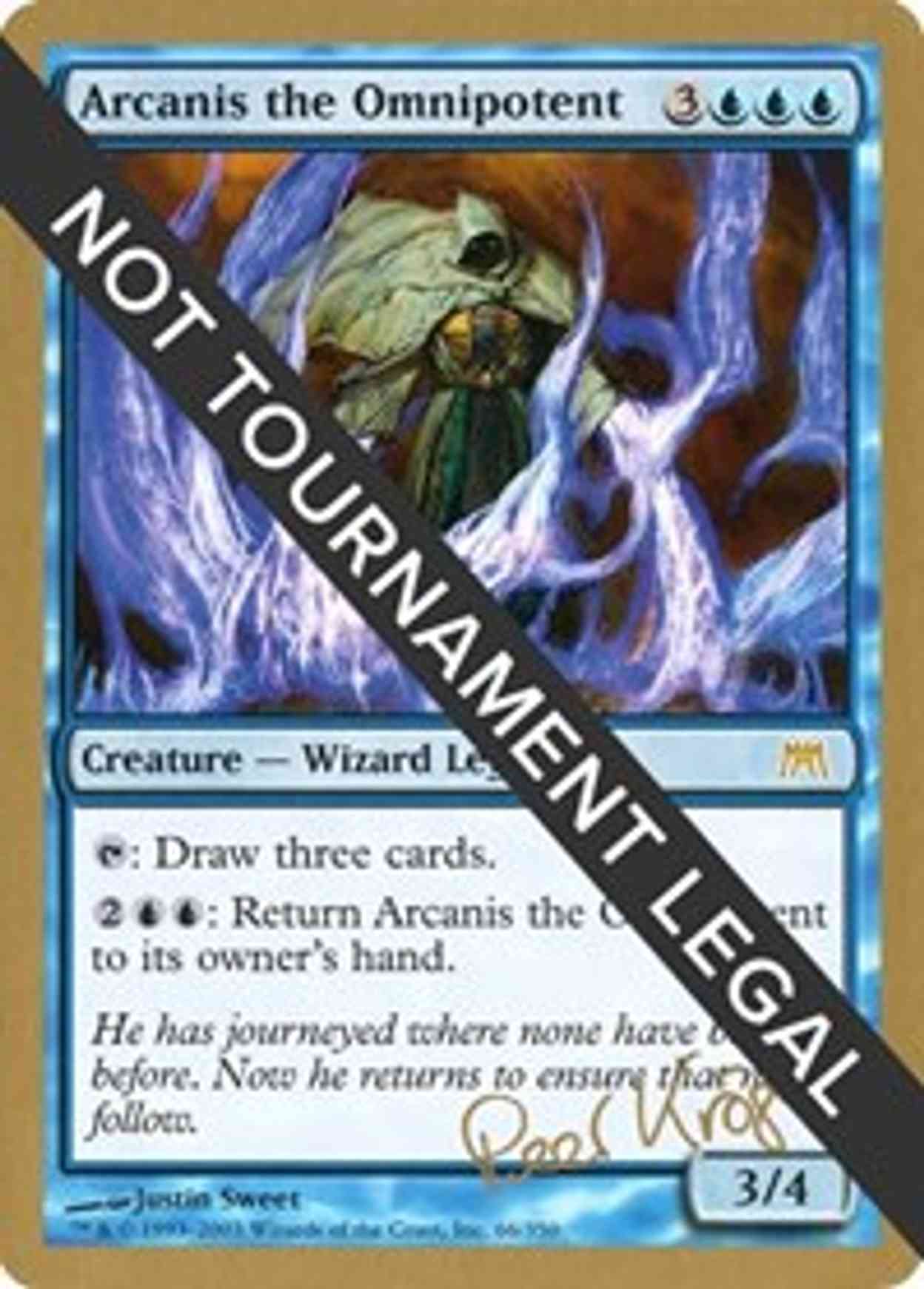Arcanis the Omnipotent - 2003 Peer Kroger (ONS) magic card front