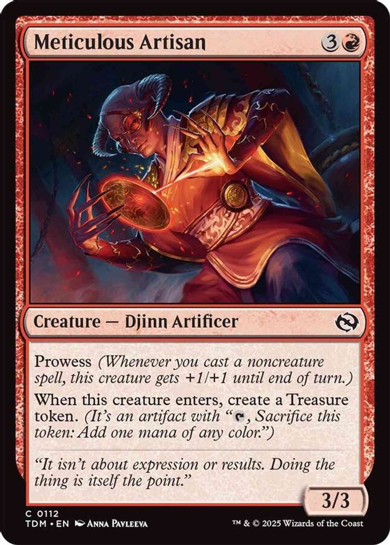 Meticulous Artisan magic card front