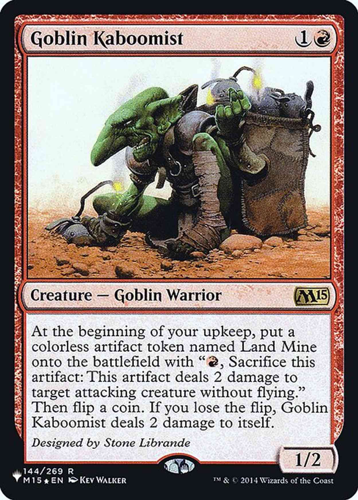 Goblin Kaboomist magic card front