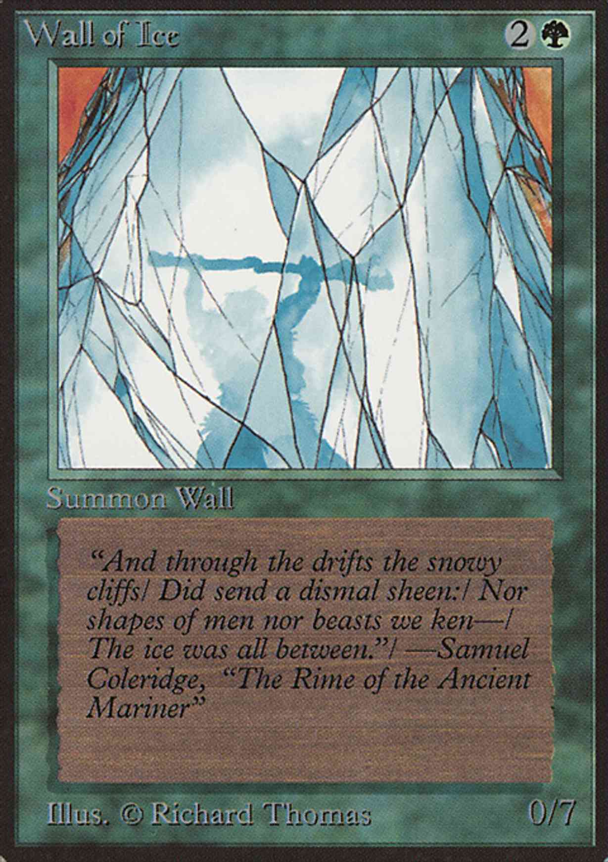 Wall of Ice magic card front