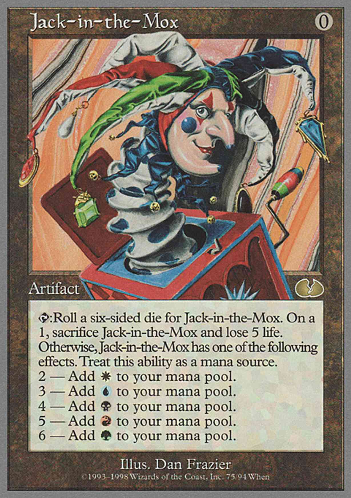 Jack-in-the-Mox magic card front