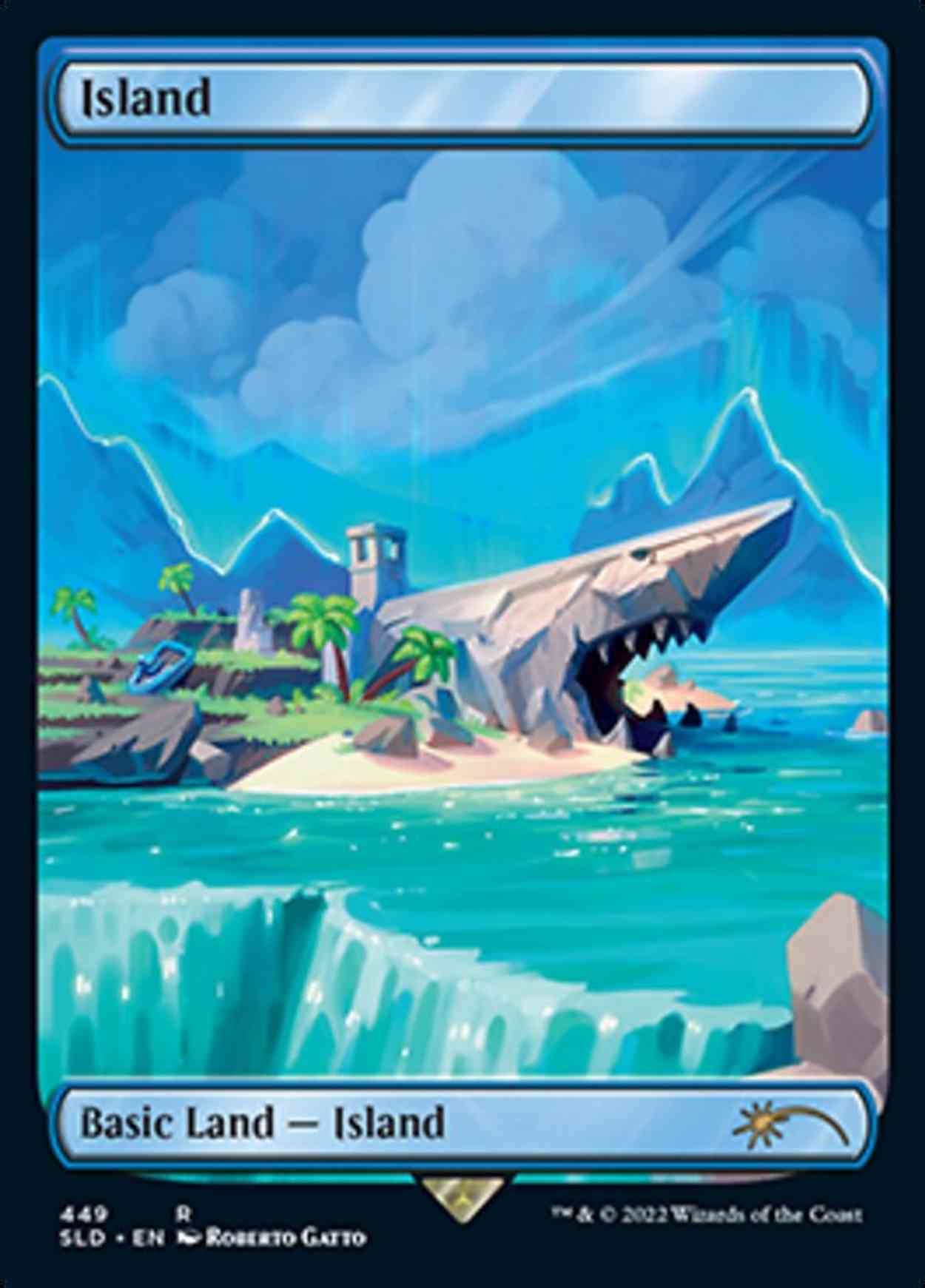 Island (449) magic card front