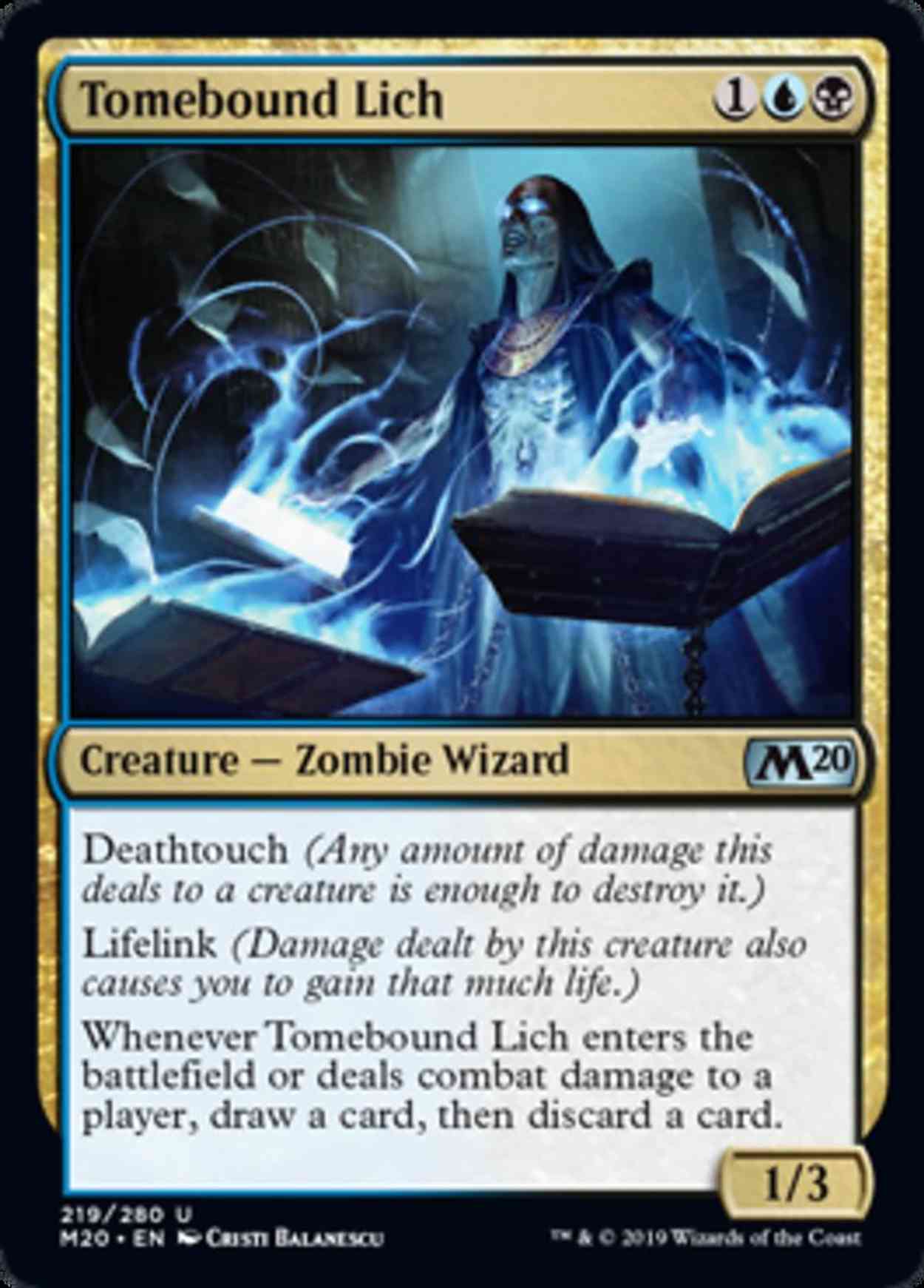 Tomebound Lich magic card front