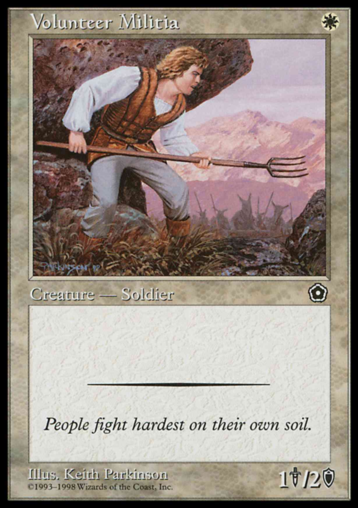 Volunteer Militia magic card front