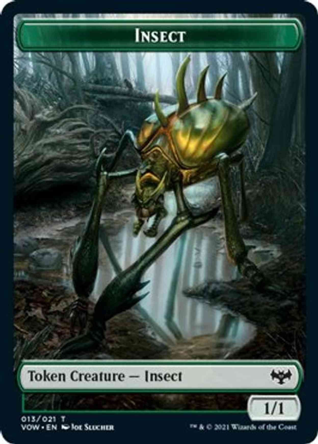 Insect // Spirit Cleric Double-sided Token magic card front