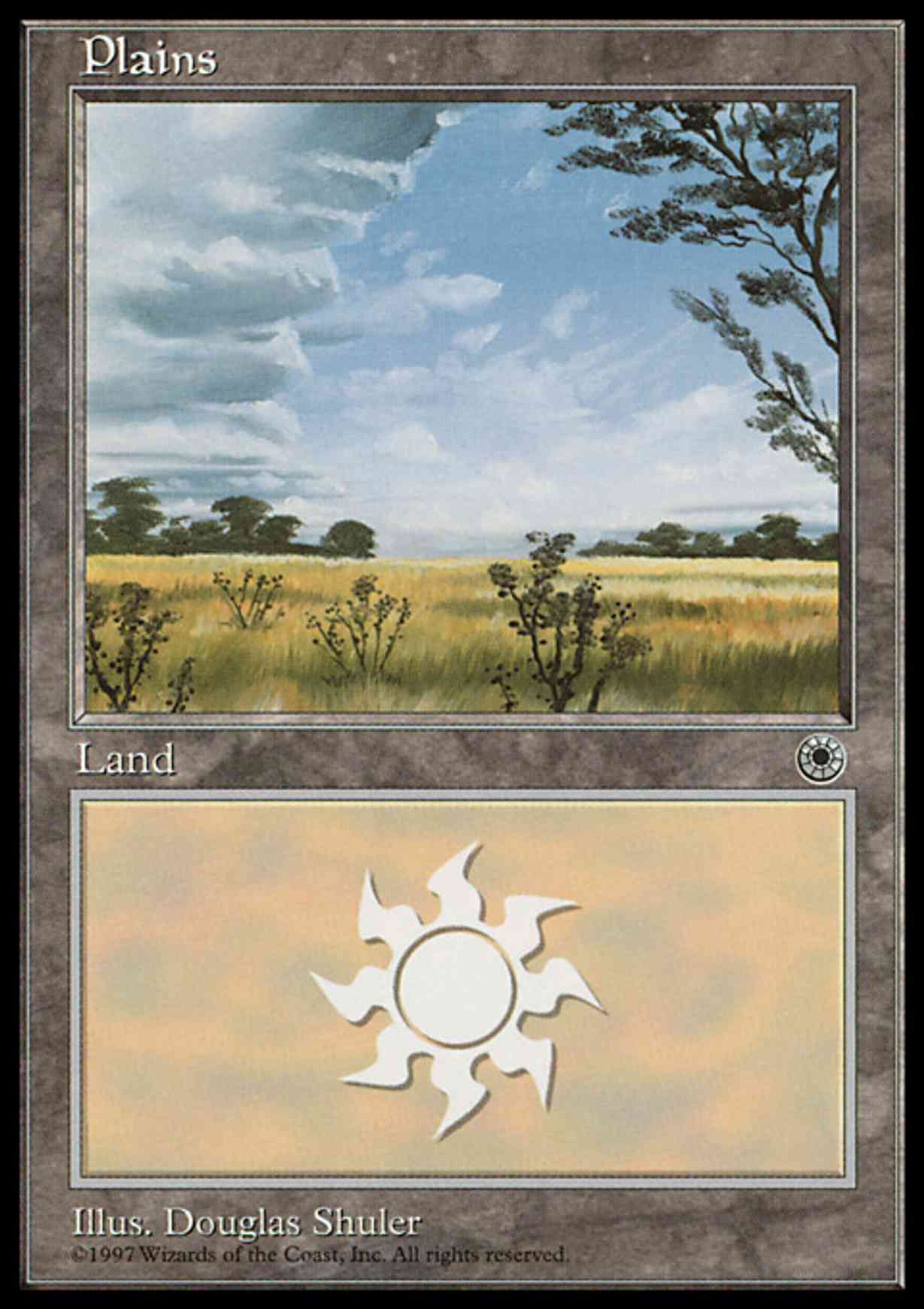 Plains (Clouds Left) magic card front