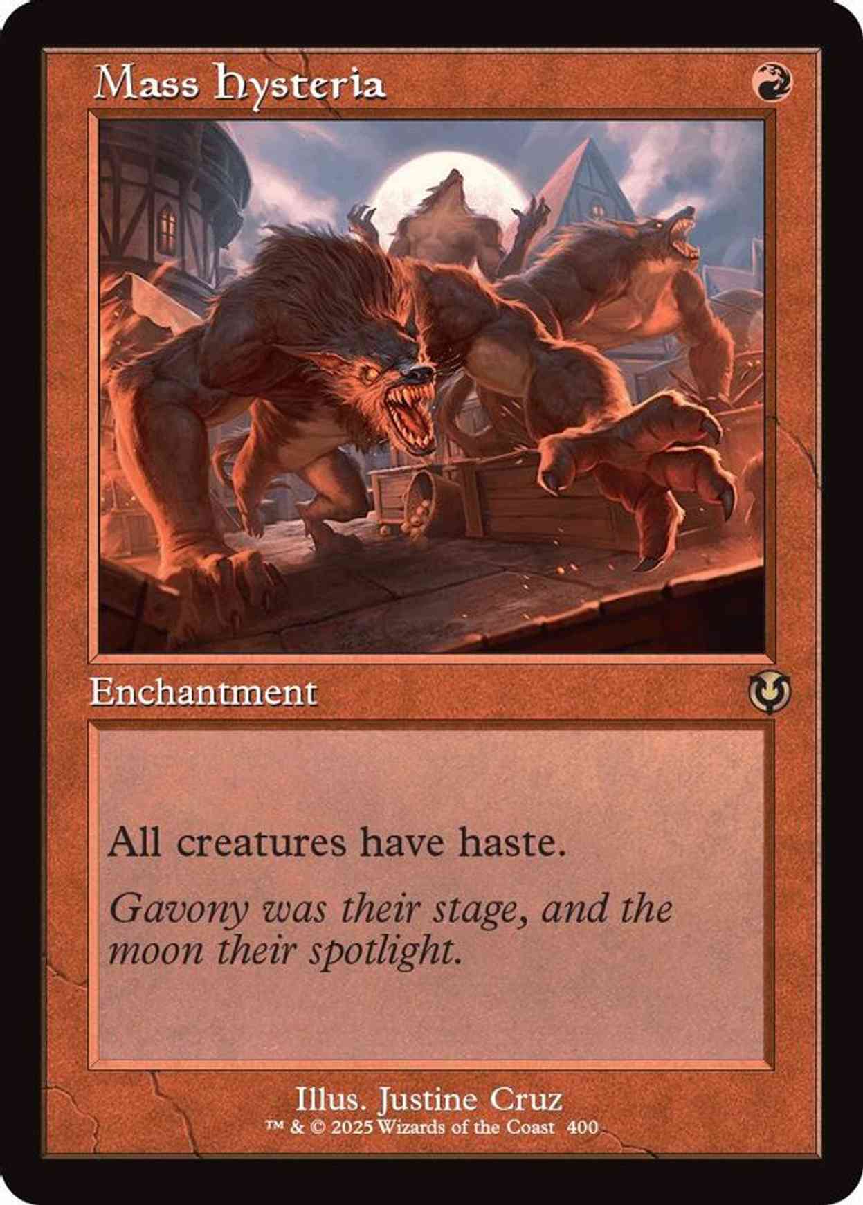 Mass Hysteria (Retro Frame) magic card front