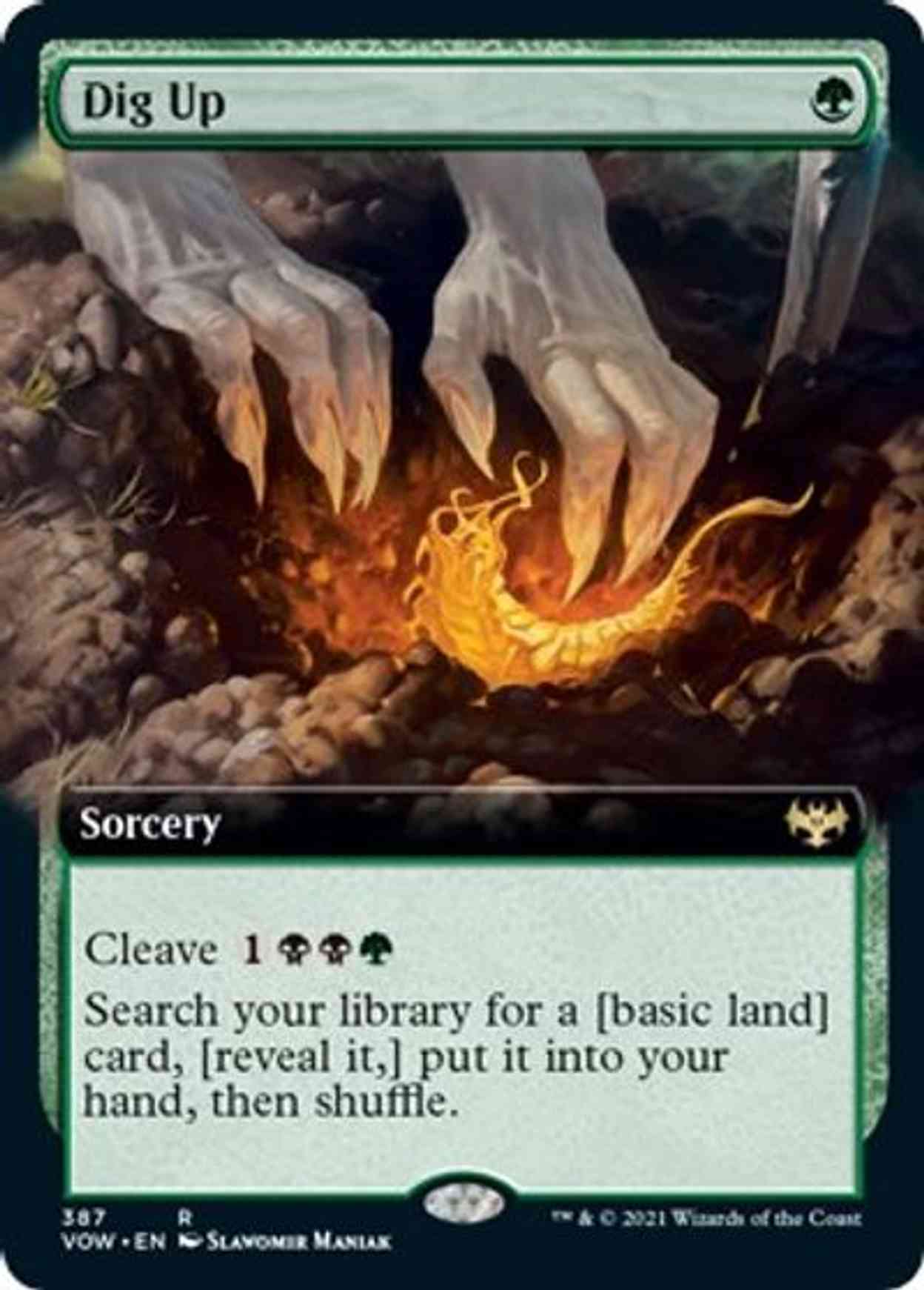 Dig Up (Extended Art) magic card front