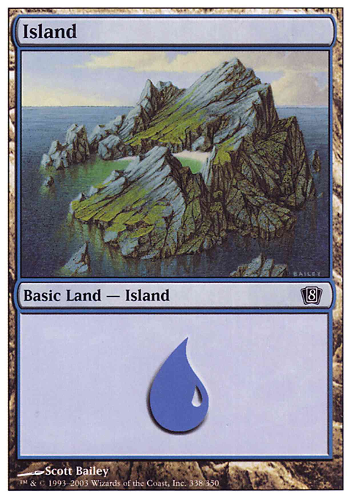 Island (338) magic card front