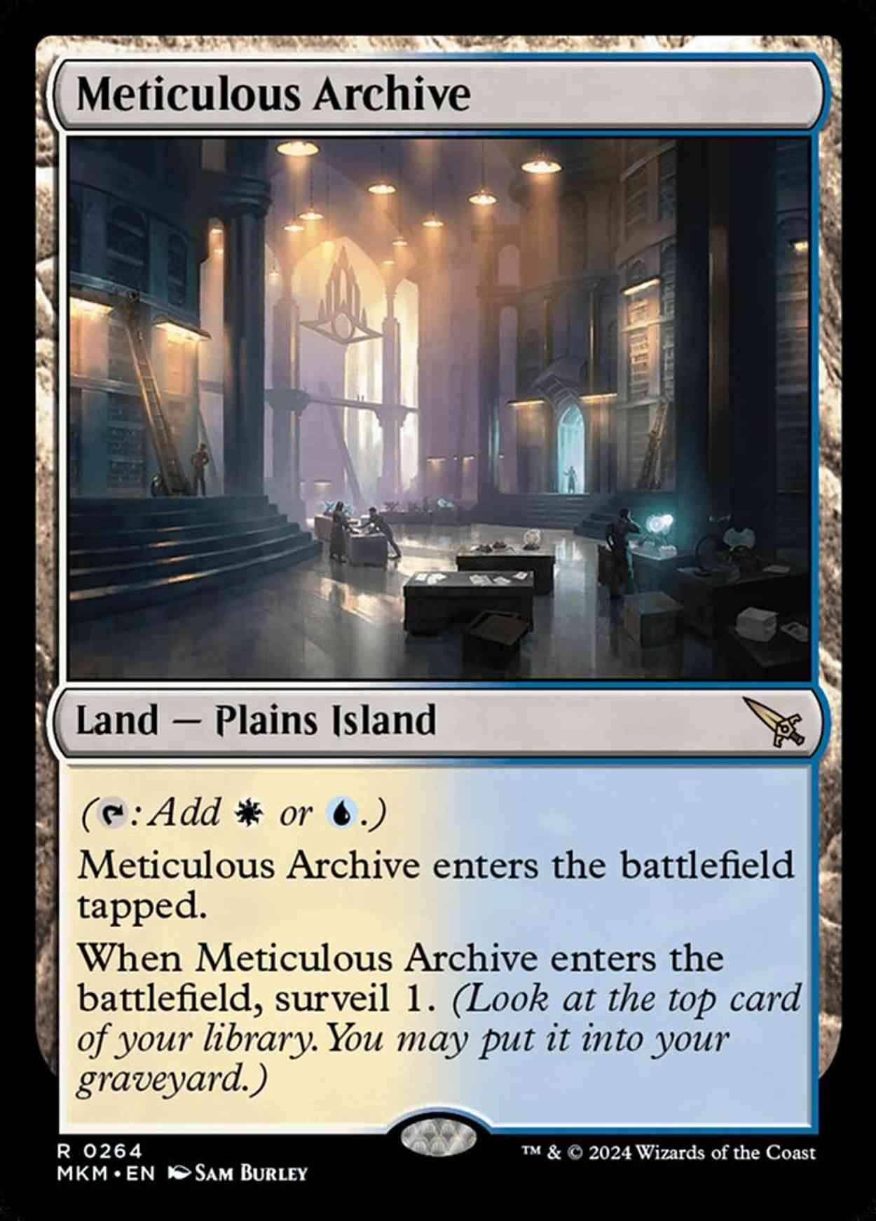 Meticulous Archive magic card front