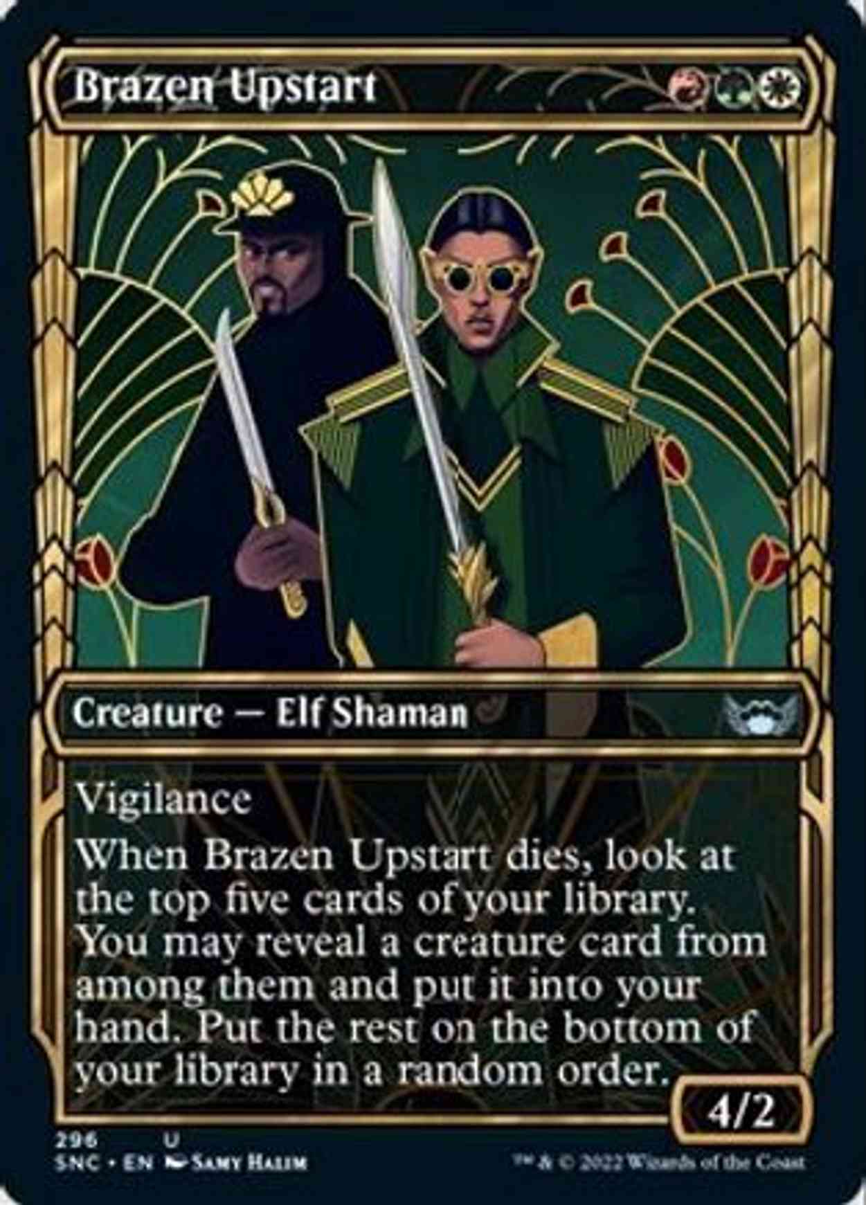 Brazen Upstart (Showcase) magic card front