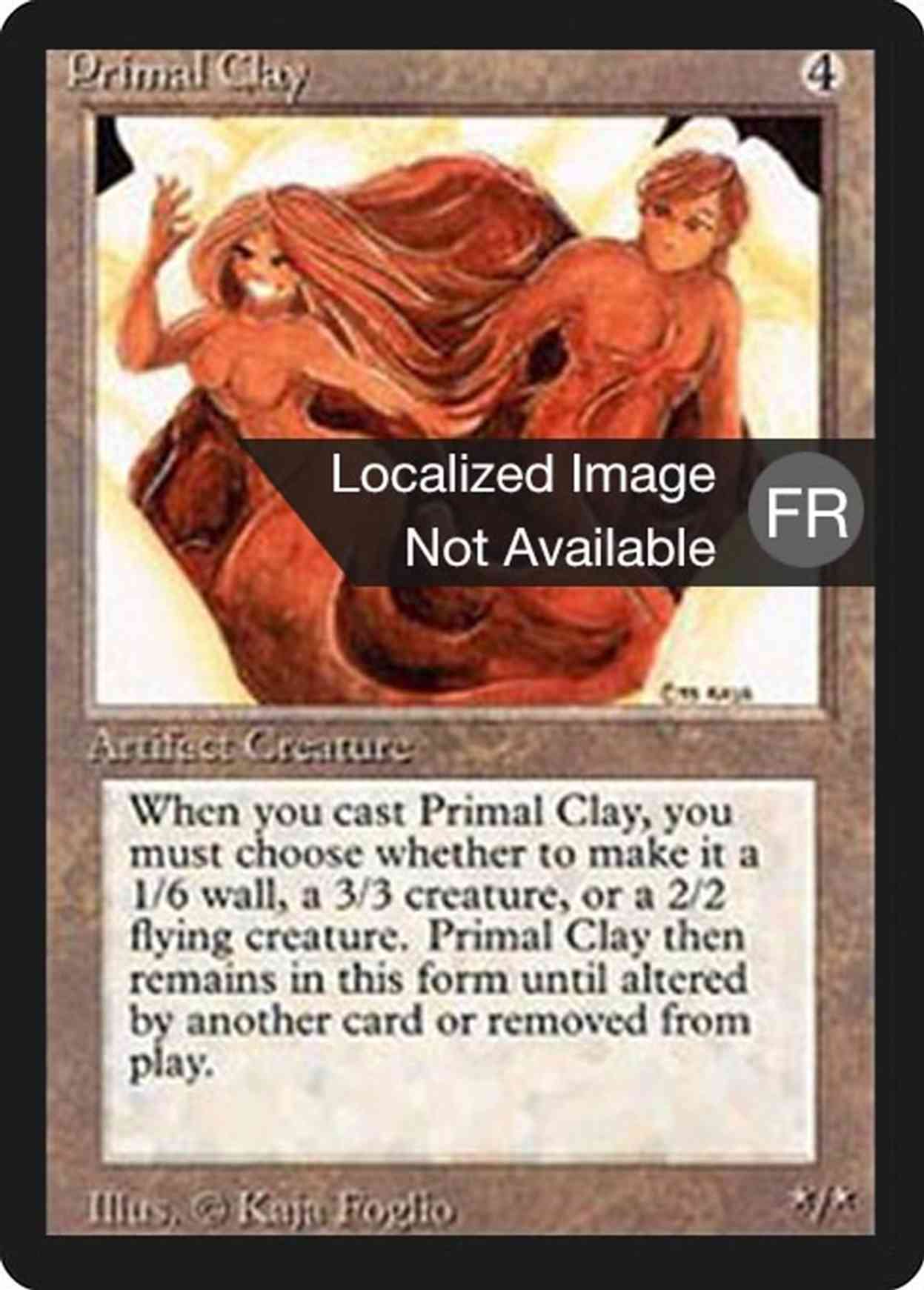 Primal Clay magic card front