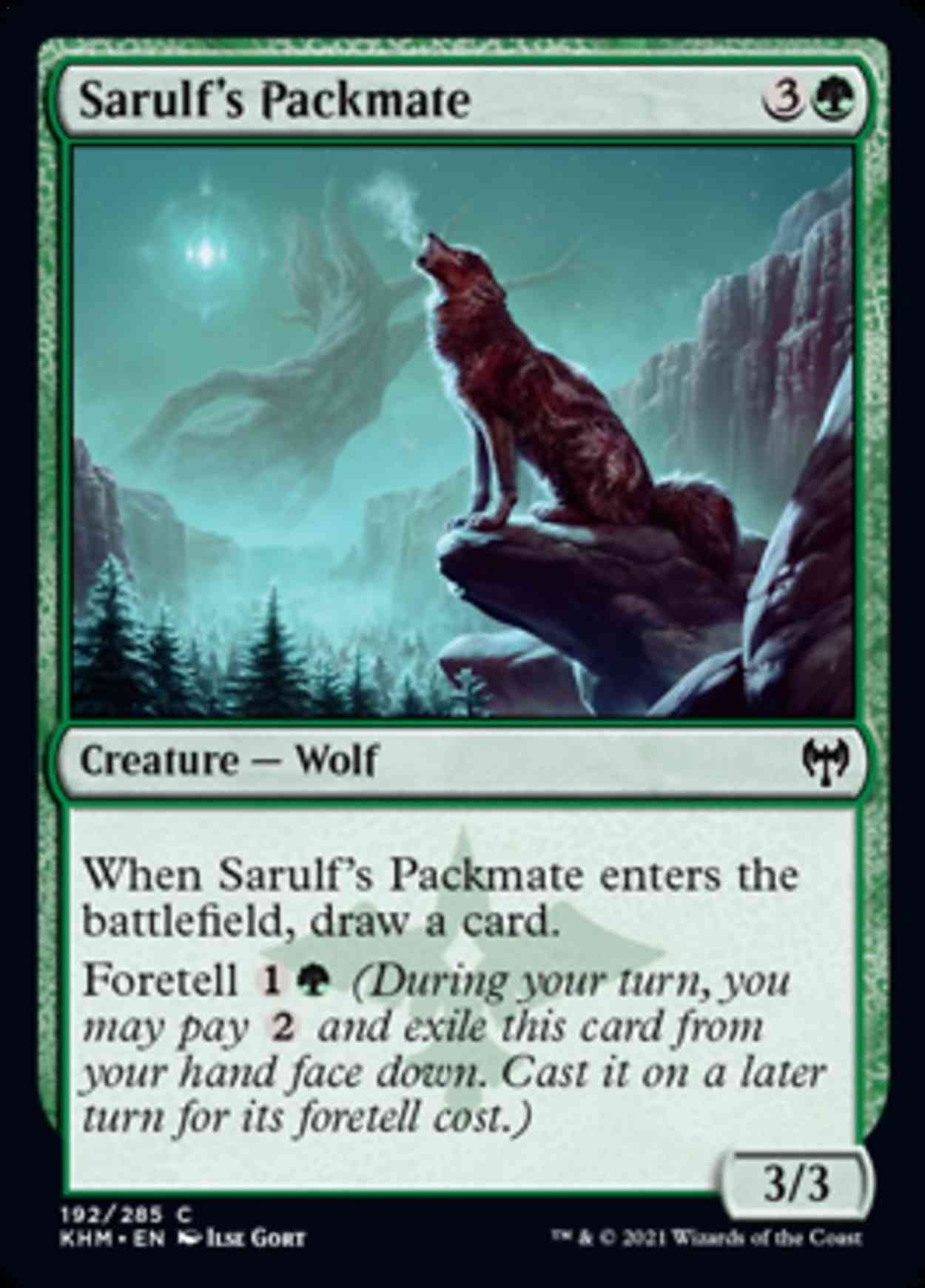 Sarulf's Packmate magic card front