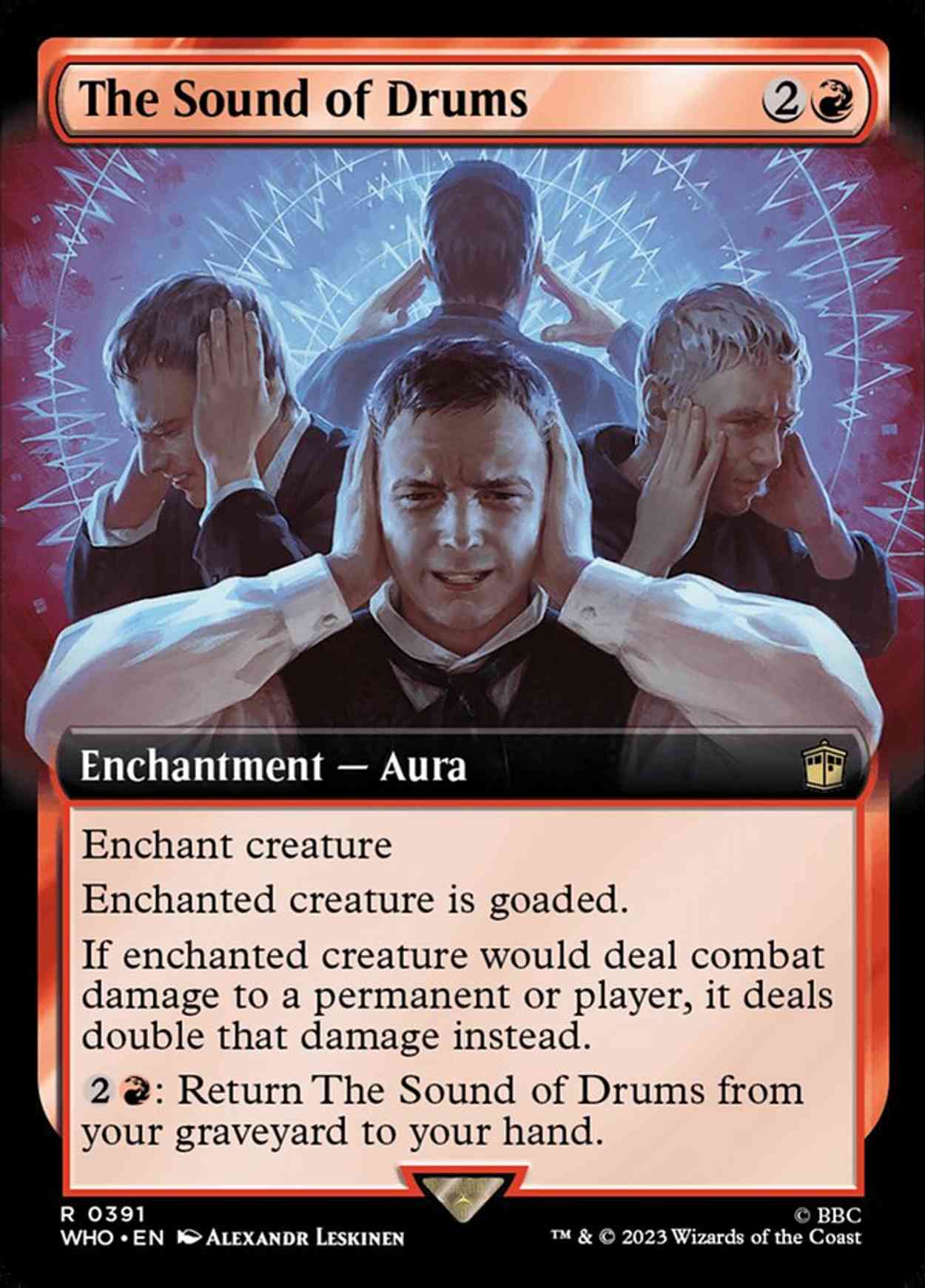 The Sound of Drums (Extended Art) magic card front