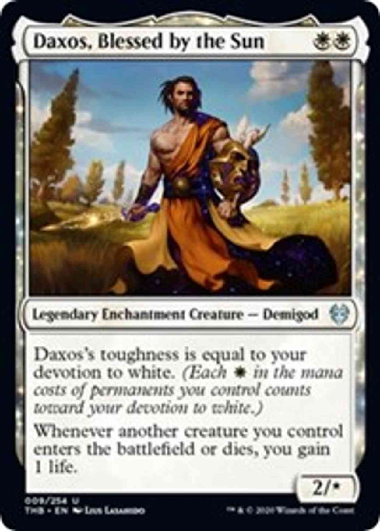 Daxos, Blessed by the Sun magic card front