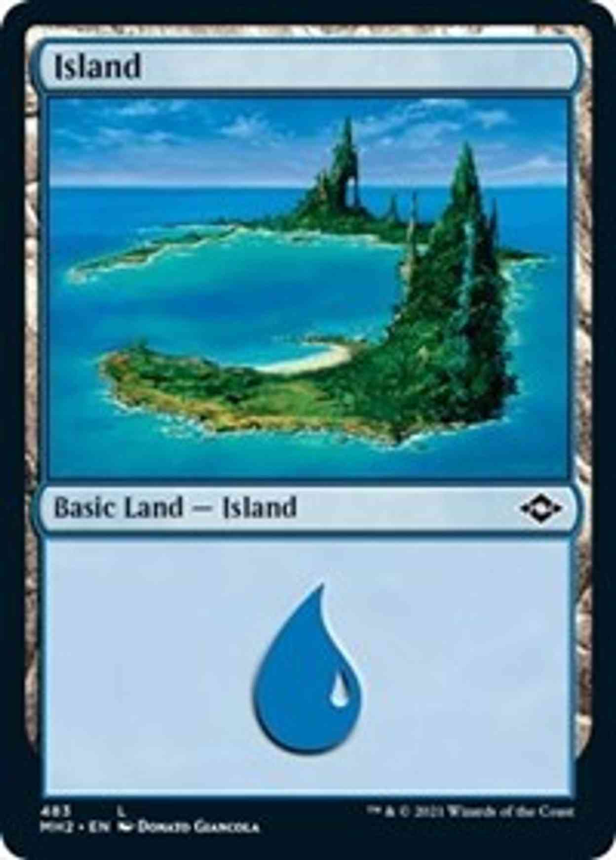 Island (483) (Foil Etched) magic card front