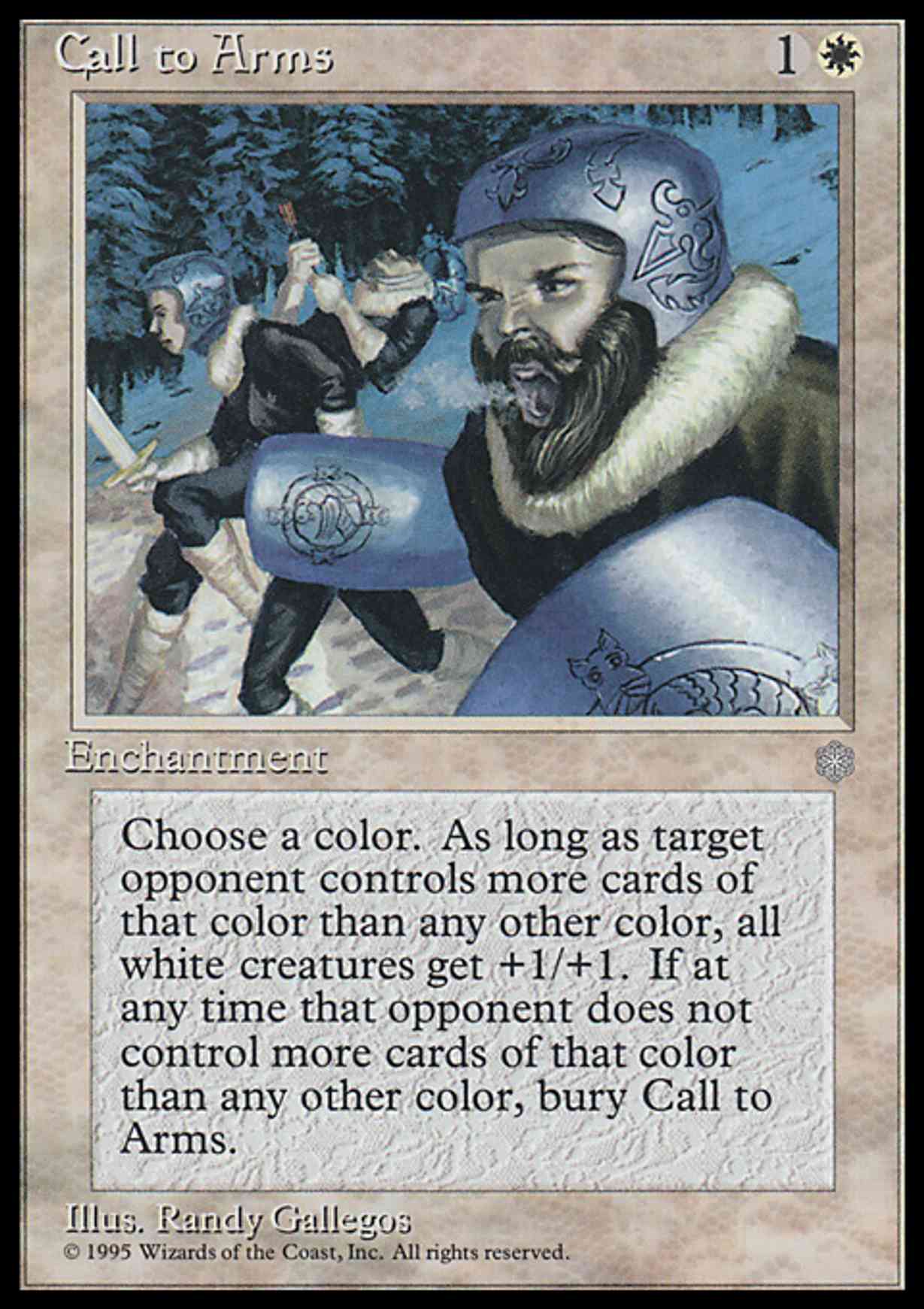 Call to Arms magic card front