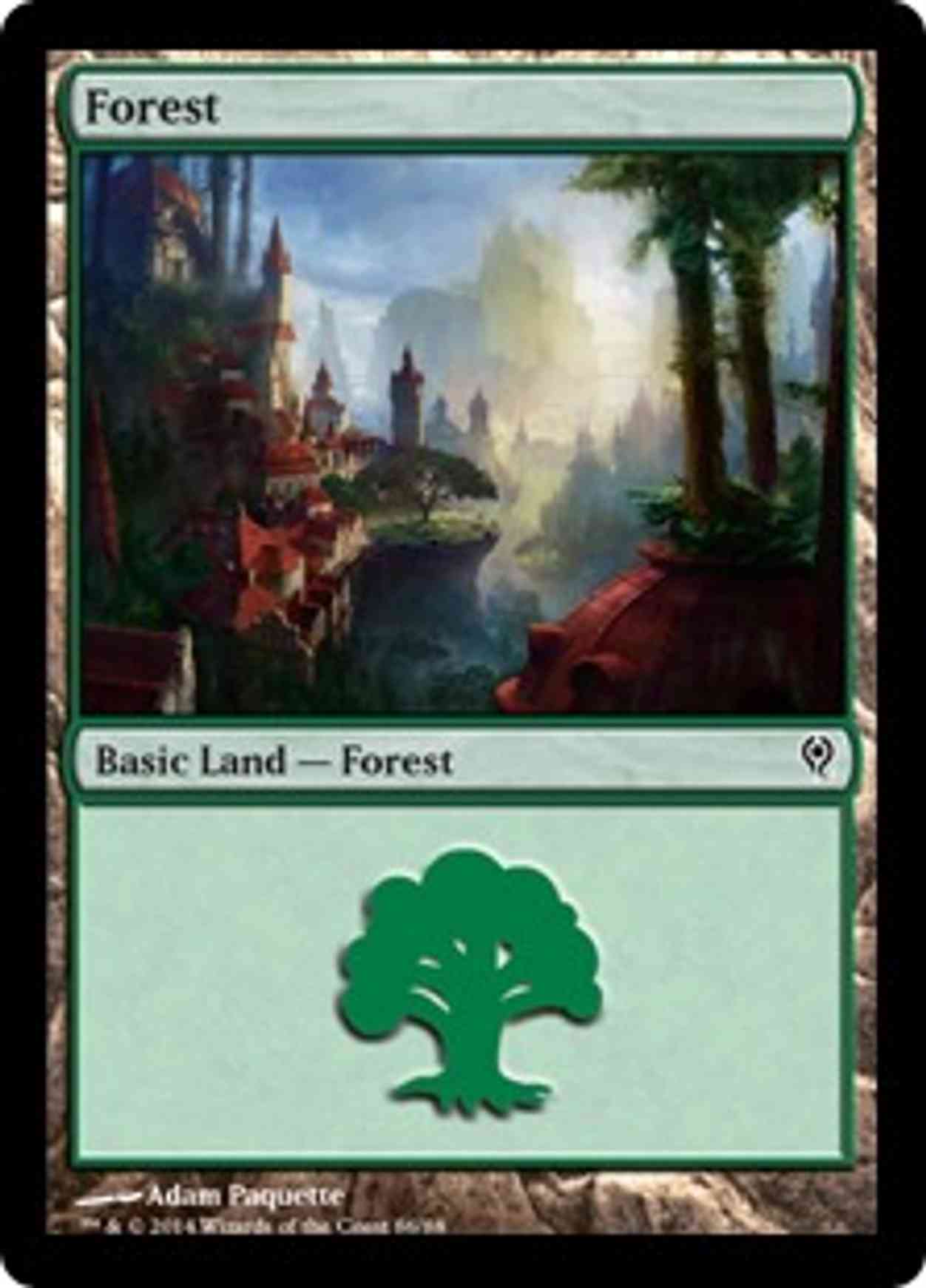 Forest (86) magic card front