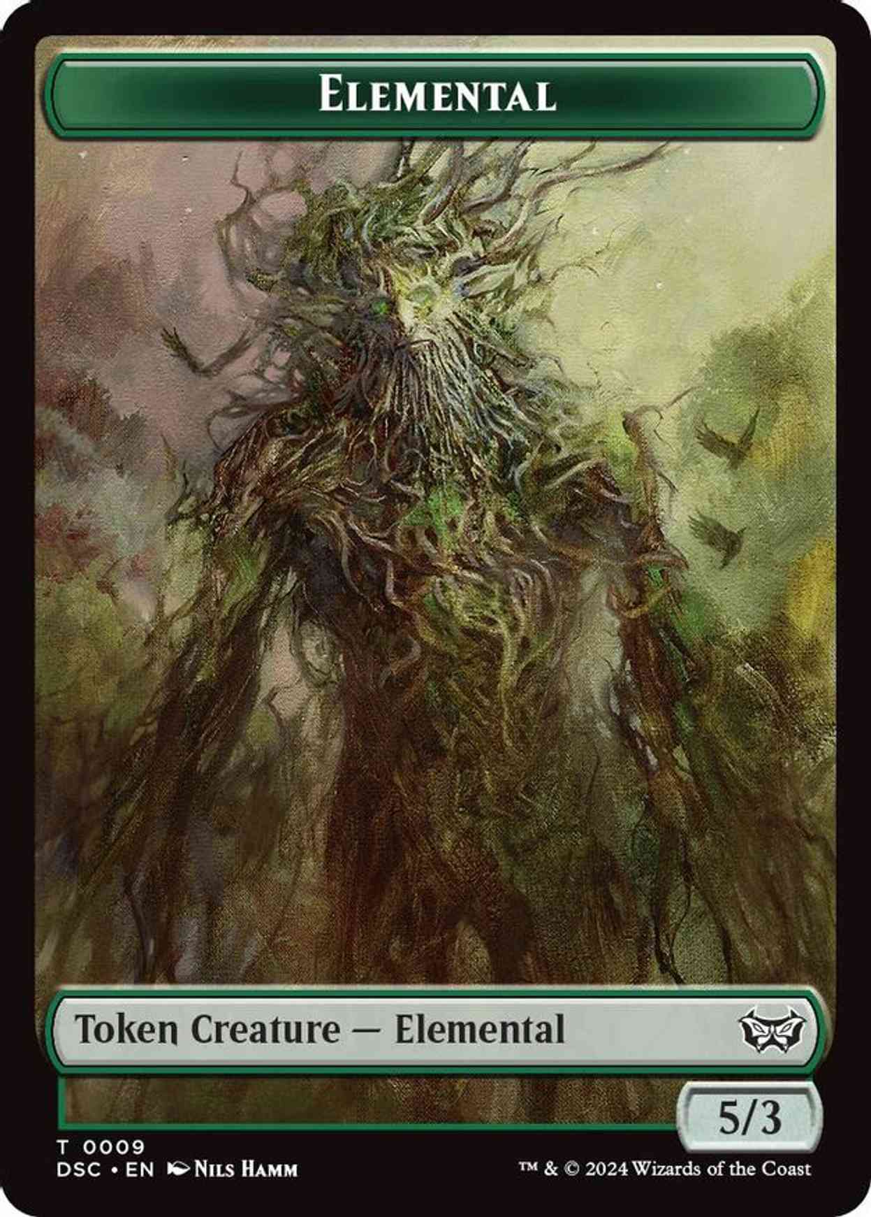 Elemental // Bird Double-Sided Token magic card front