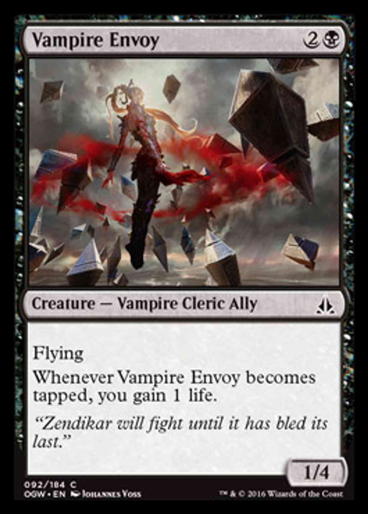 Vampire Envoy magic card front