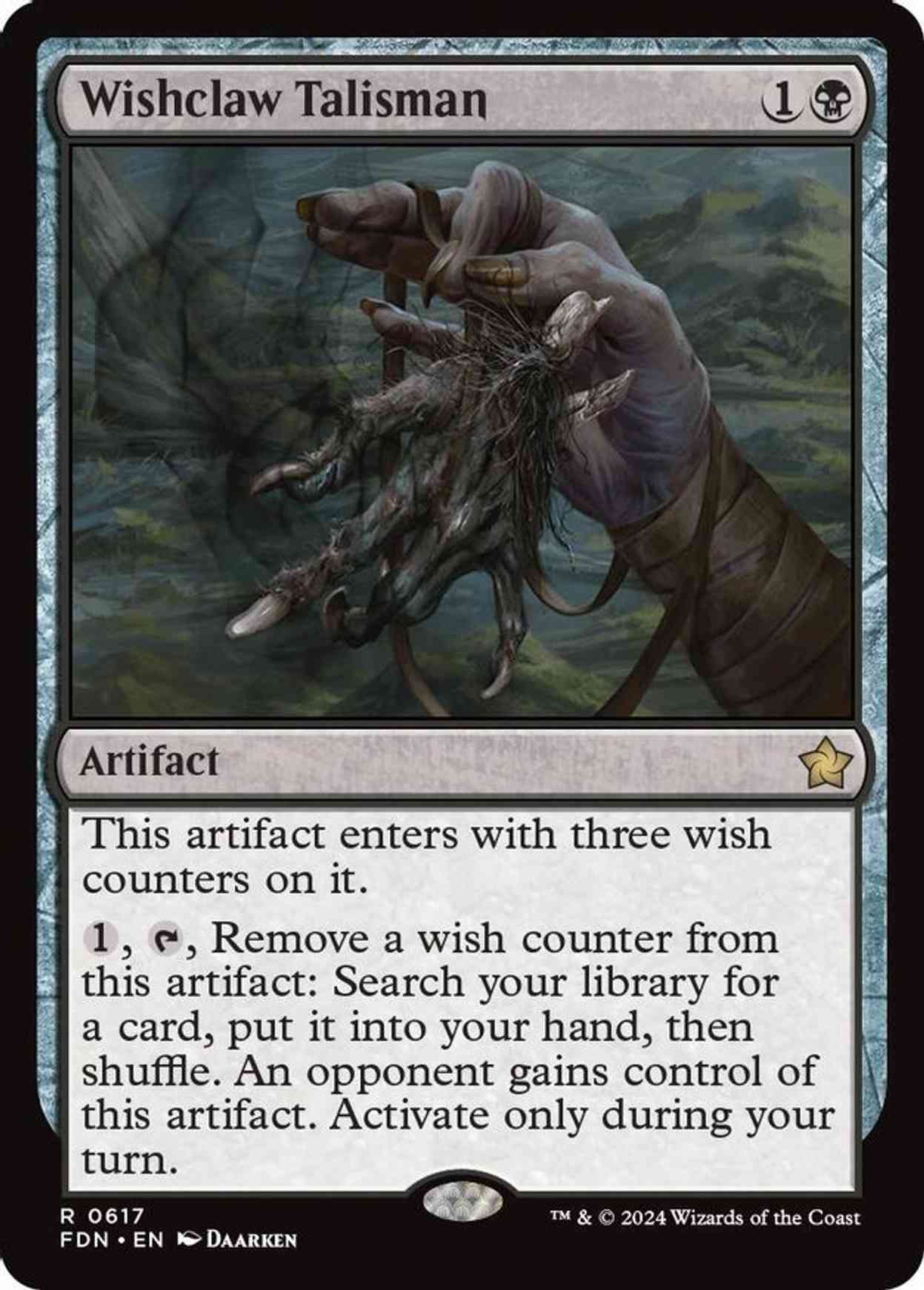 Wishclaw Talisman magic card front