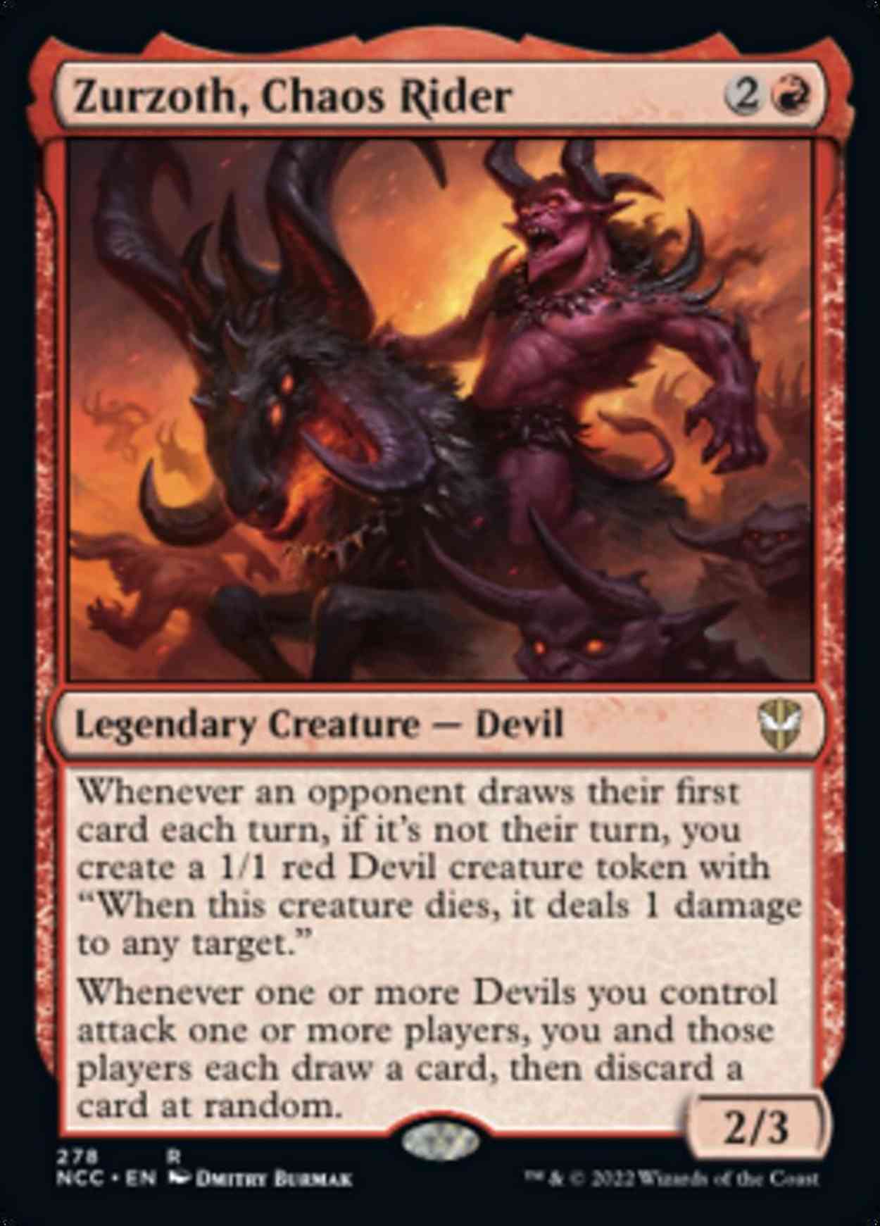 Zurzoth, Chaos Rider magic card front