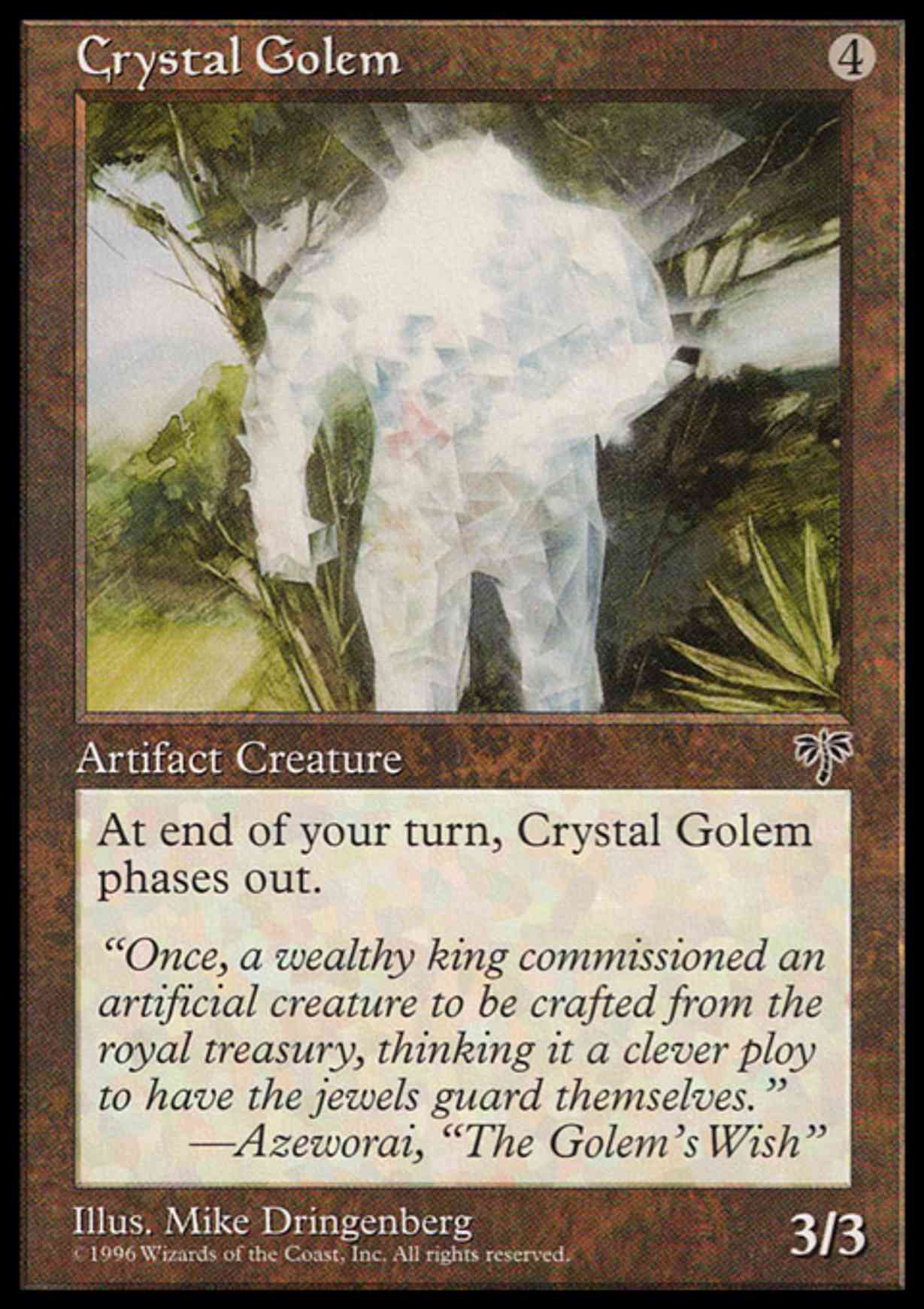 Crystal Golem magic card front