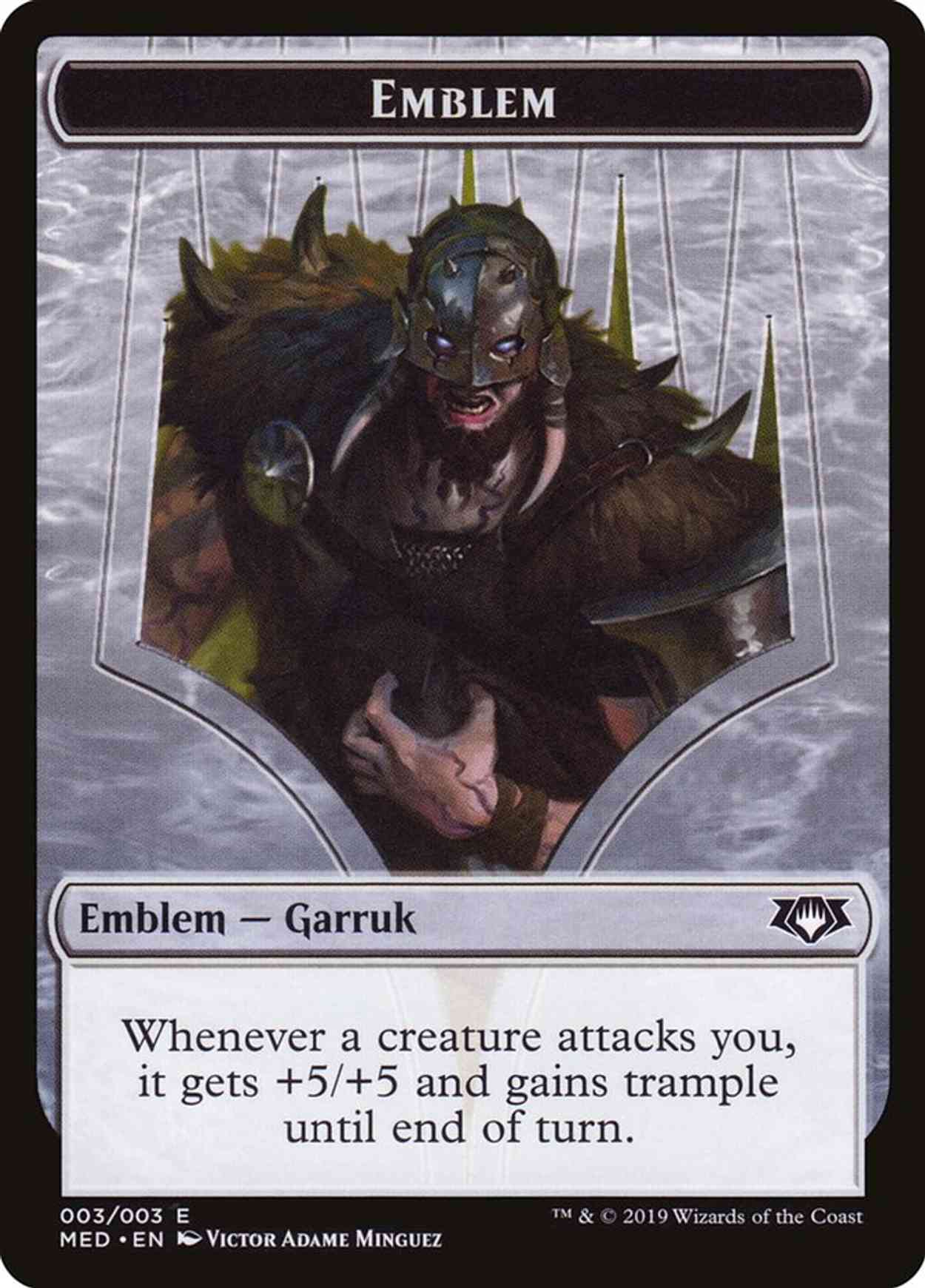 Emblem - Garruk, Apex Predator magic card front