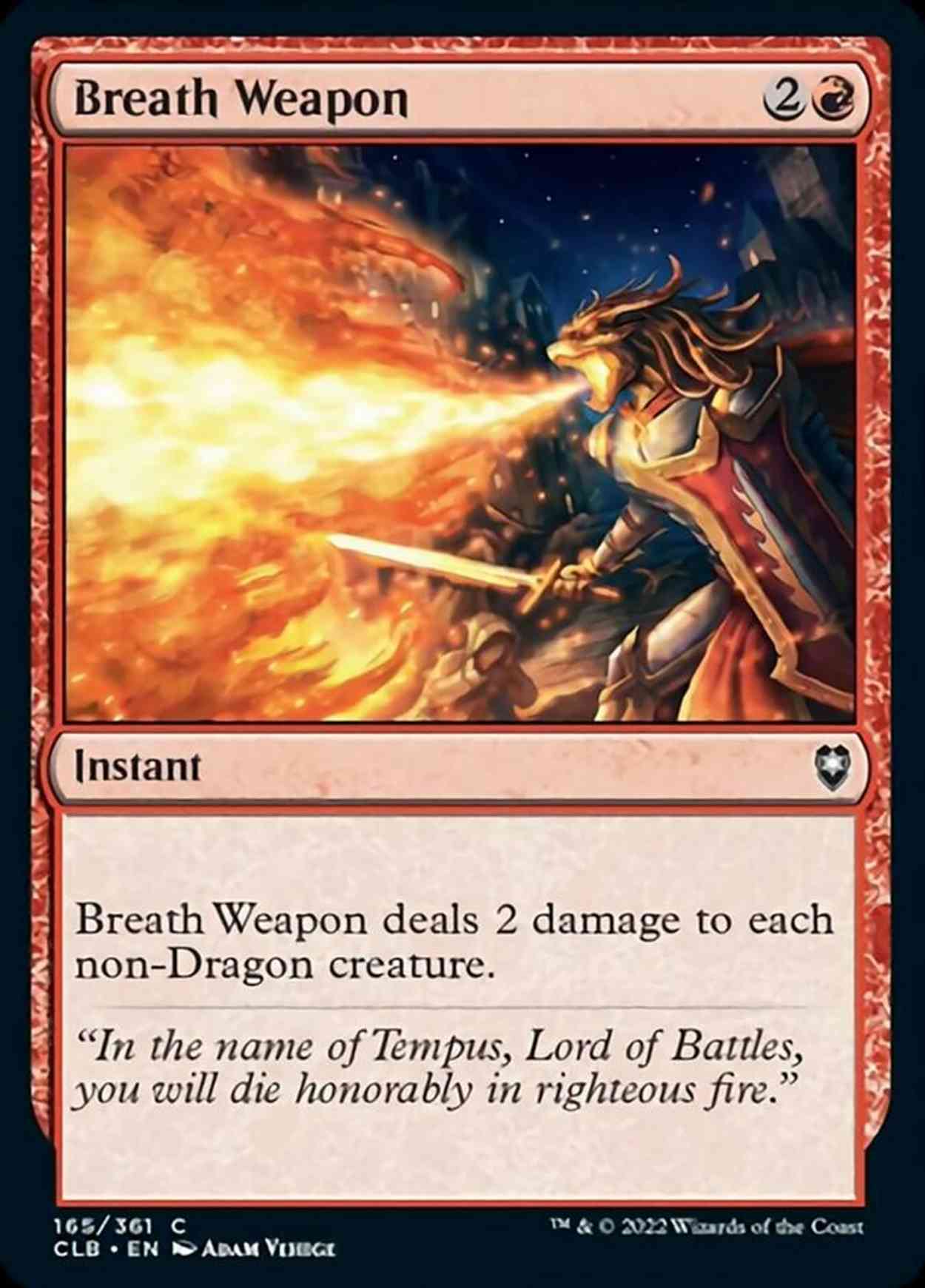 Breath Weapon magic card front