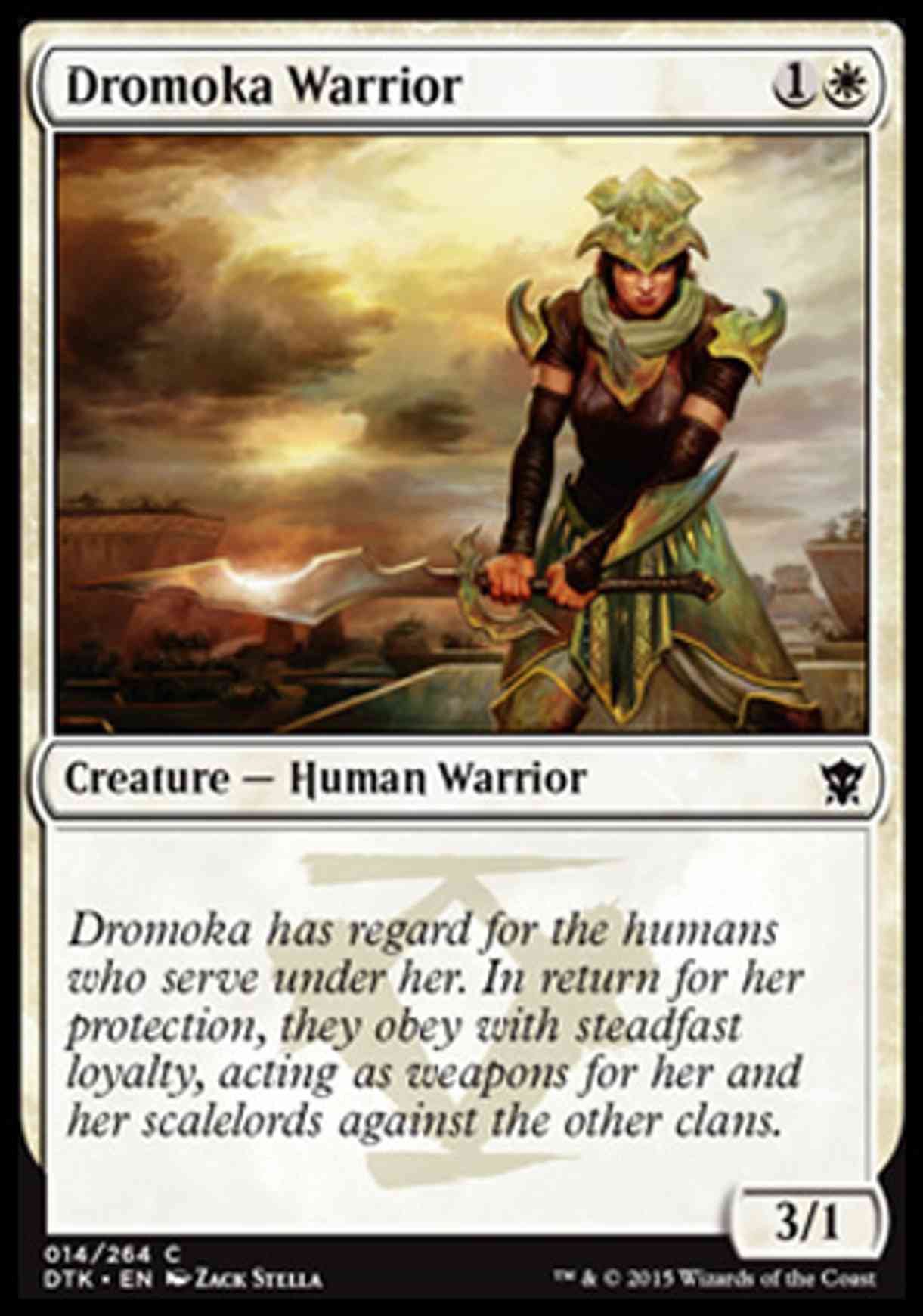 Dromoka Warrior magic card front