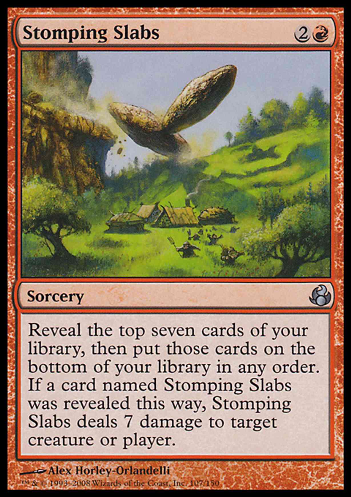 Stomping Slabs magic card front