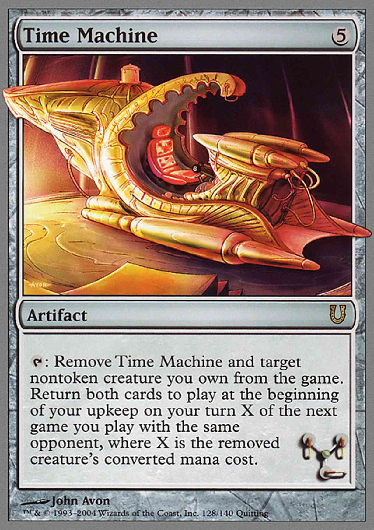 Time Machine magic card front