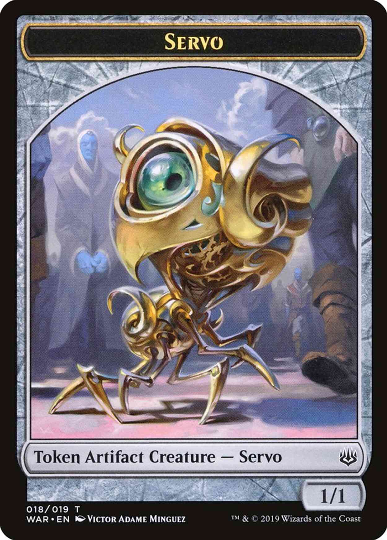 Servo // Wizard Double-sided Token (Challenger 2020) magic card front