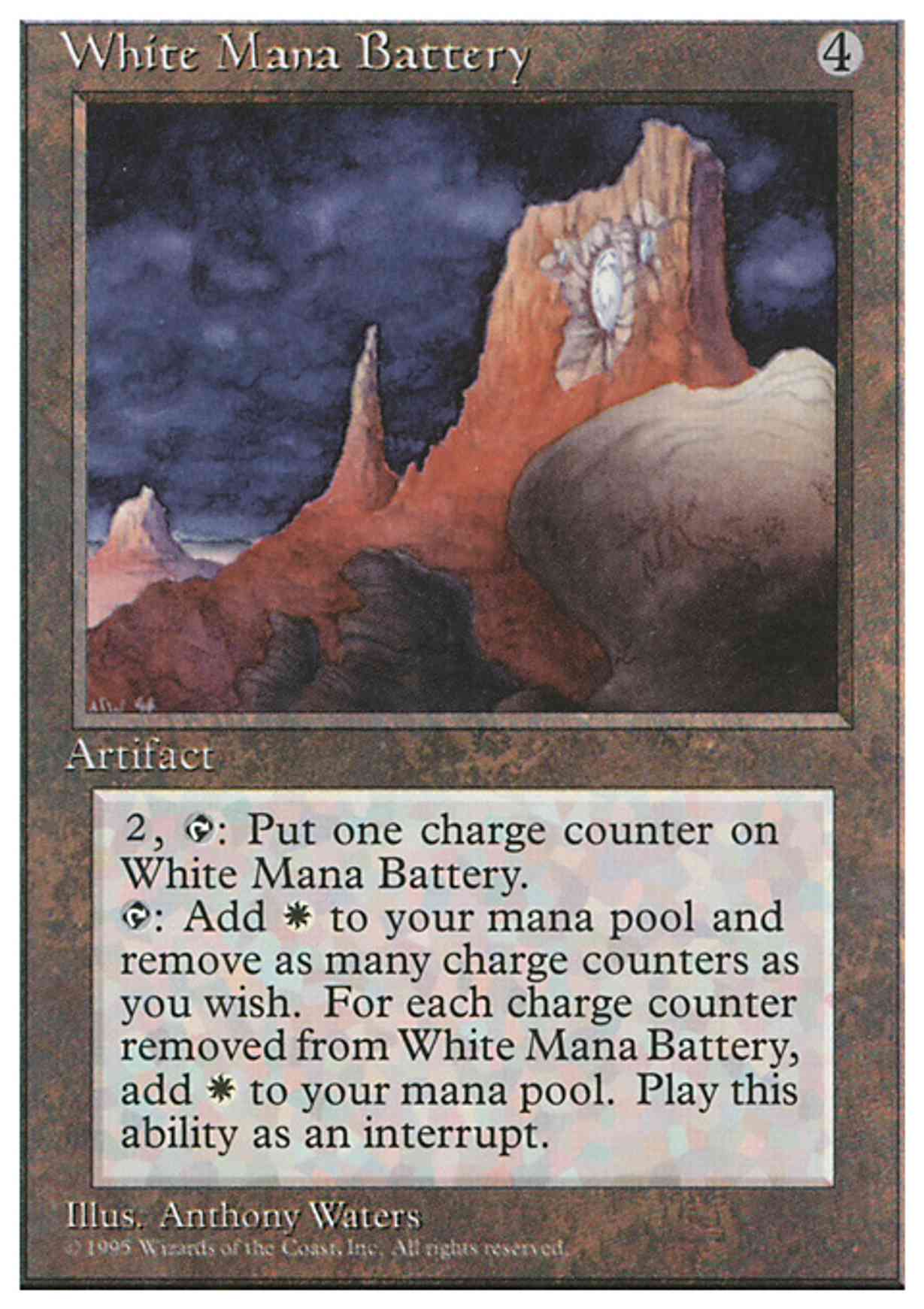 White Mana Battery magic card front