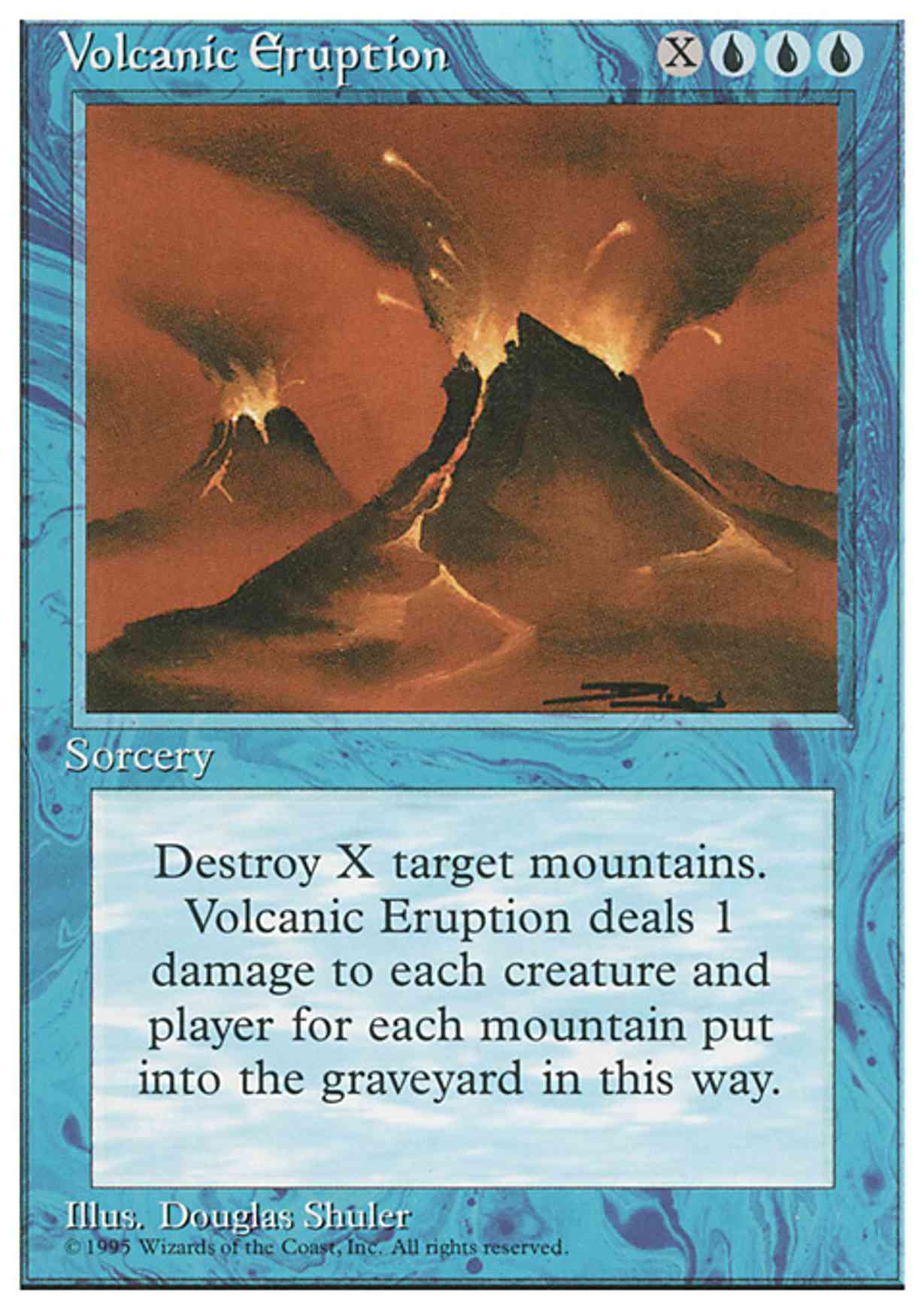 Volcanic Eruption magic card front
