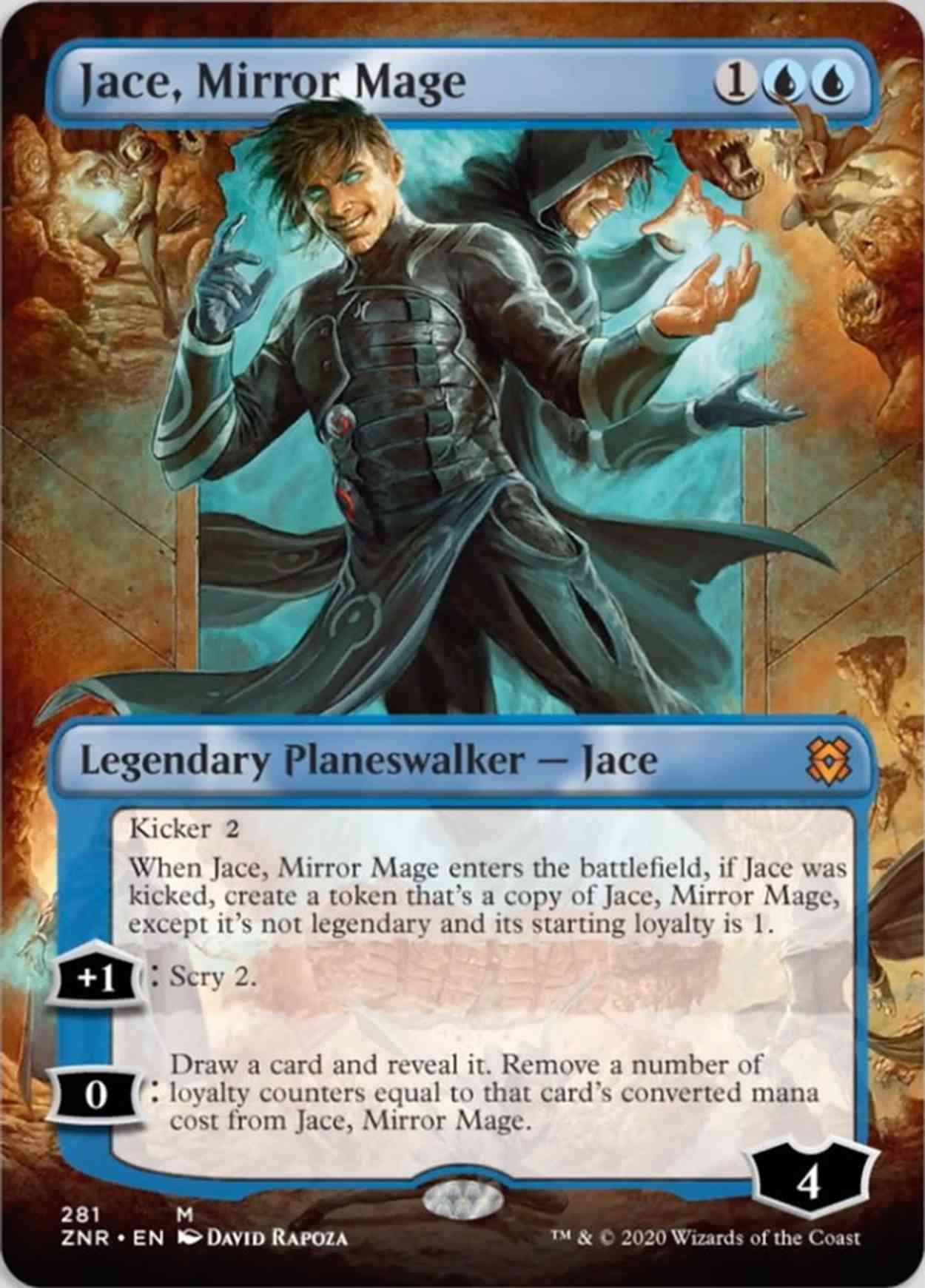Jace, Mirror Mage (Borderless) magic card front